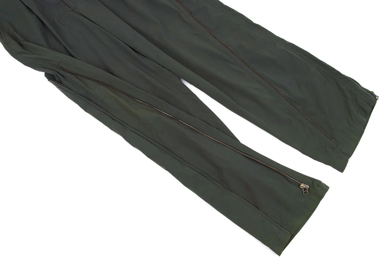 Issey Miyake Polyester Blend Zip Design Pants in Khaki Size S Size US 30 / EU 46 - 11 Thumbnail