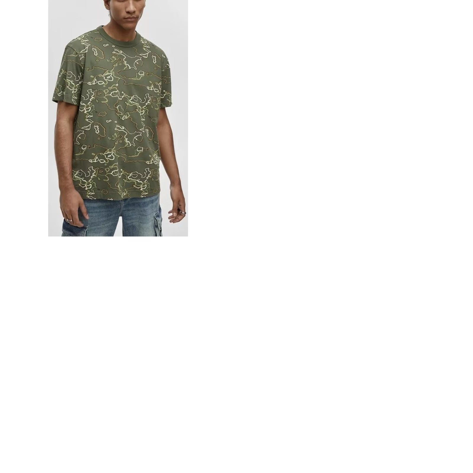 Vintage Mode of One Green Camo T-Shirt Medium Mens Wild Ivy Topographic 100196073MN Size US M / EU 48-50 / 2 - 9 Thumbnail