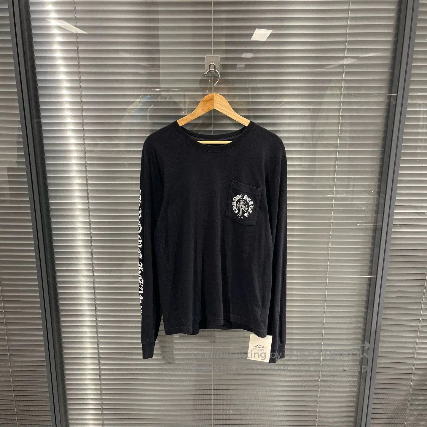 Chrome Hearts Black Long Sleeve Shirt with Pocket Design. Size US M / EU 48-50 / 2 - 1 Thumbnail