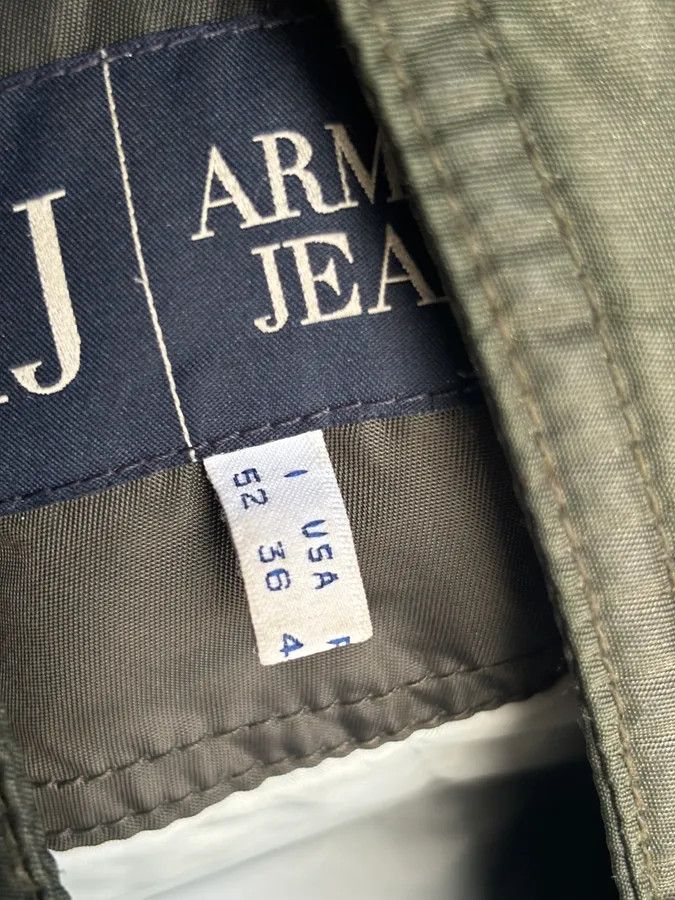 Armani 2000s Armani Olive Green Bomber Jacket Size US M / EU 48-50 / 2 - 10 Thumbnail