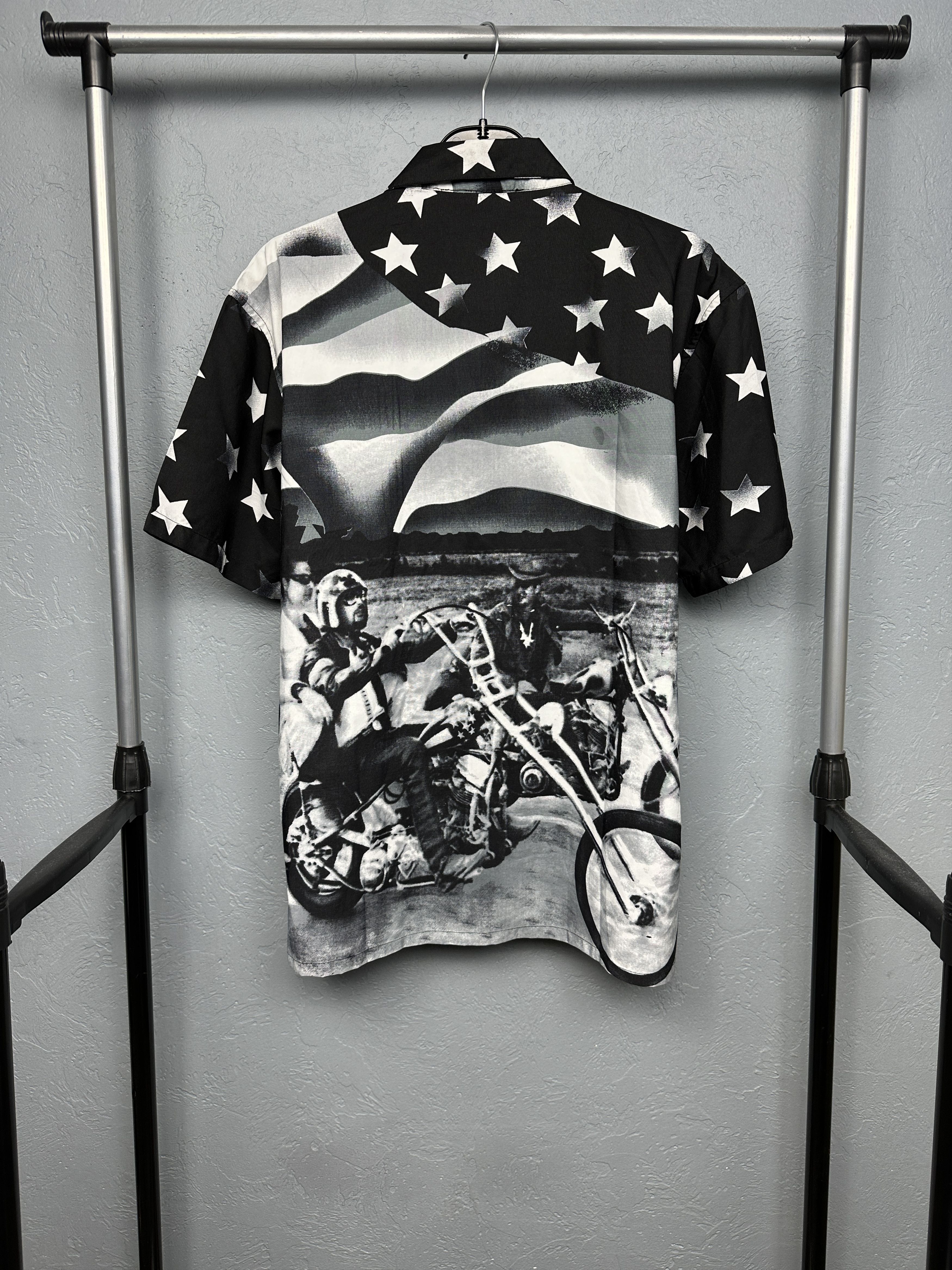 Vintage Hawaiian Shirt Bikers Print Harley Davidson Size US M / EU 48-50 / 2 - 6 Thumbnail