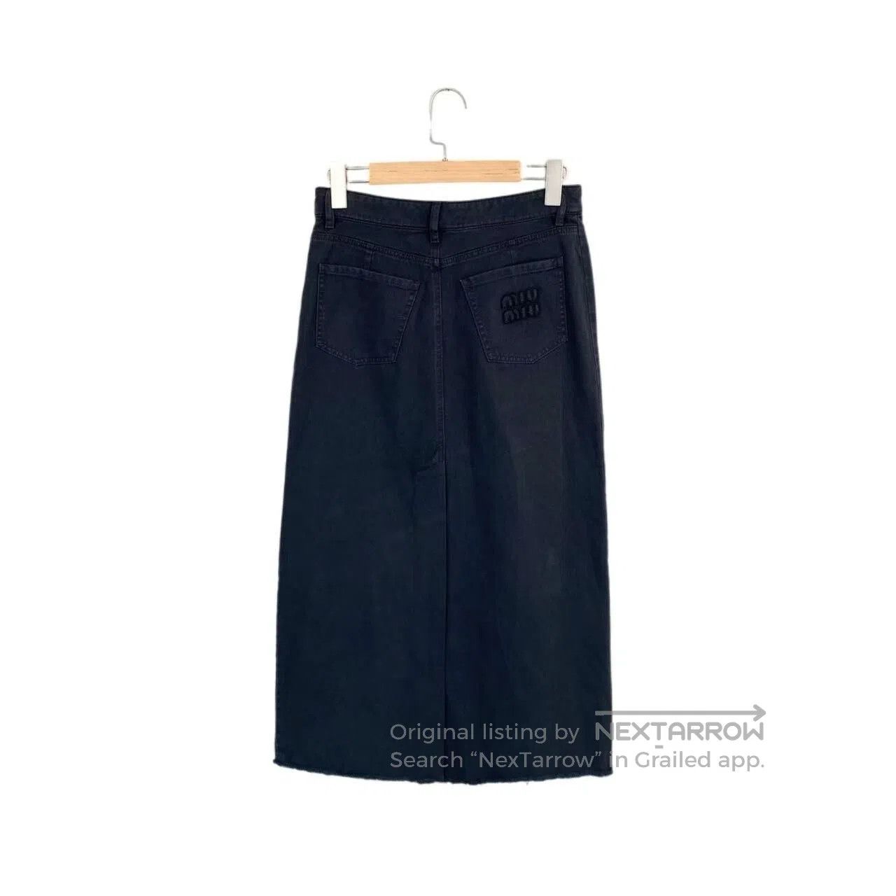 Miu Miu Miu Miu Pocket logo denim skirt| Size 25" / US 0 / IT 36 - 2 Thumbnail