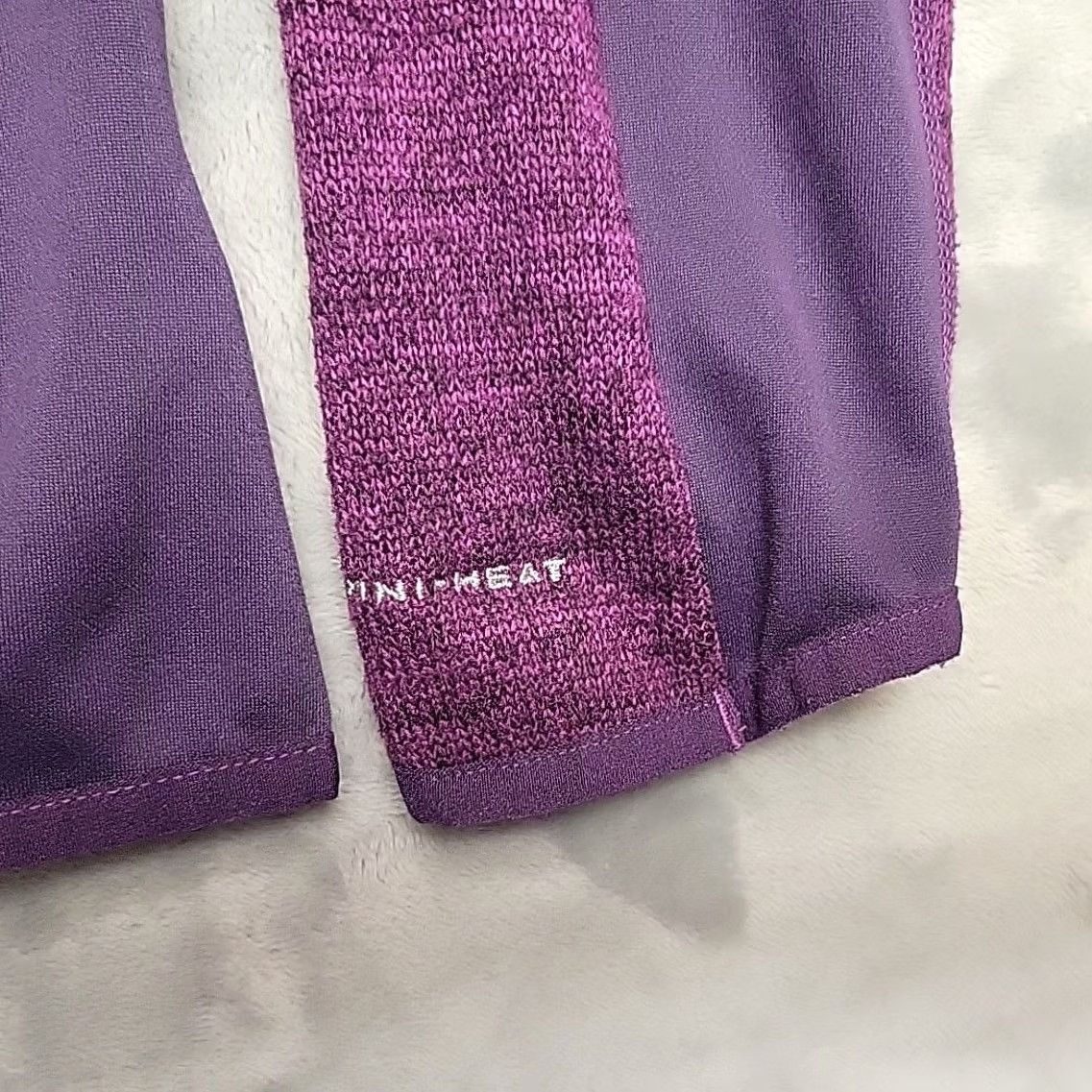 Vintage Columbia Womens Medium Purple Omni Heat Wick Performance Knit Pullover 1/2 Zip Size M / US 6-8 / IT 42-44 - 2 Thumbnail