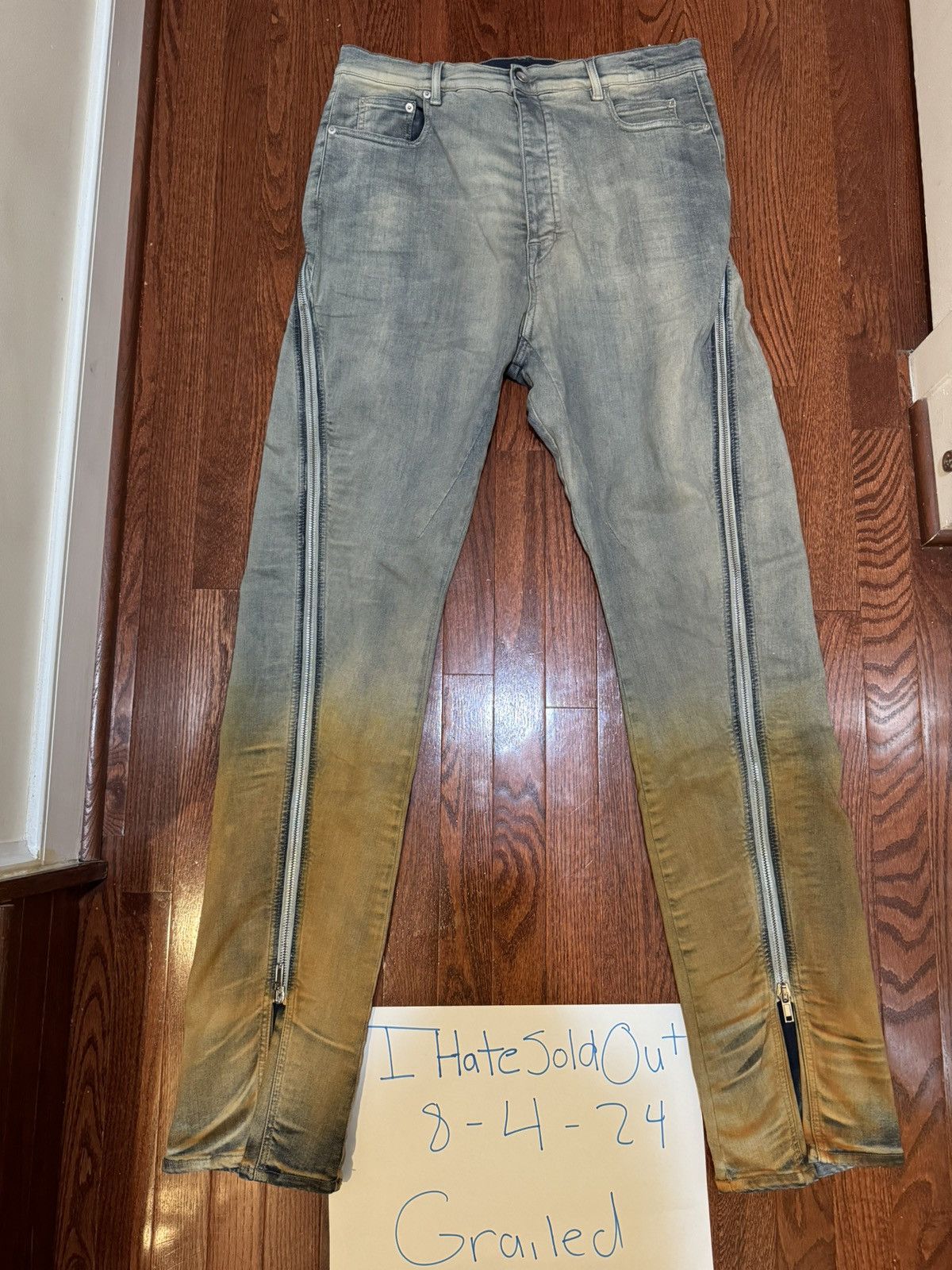 Rick Owens × Rick Owens Drkshdw Rick Owen Bolan Banana Sky/Orange Degrade Size US 36 / EU 52 - 1 Thumbnail