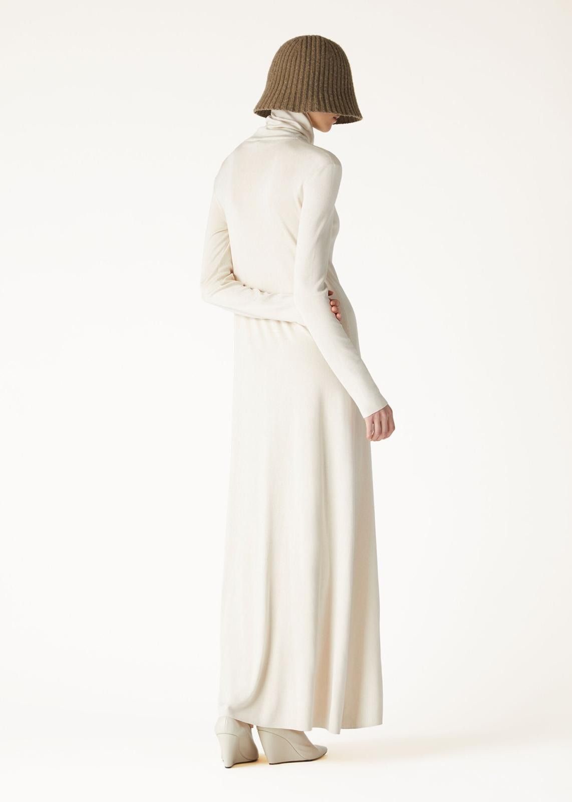 Loro Piana o1srvl11e1125 FAO5180 Lyskamm Dress in White Size L / US 10 / IT 46 - 4 Thumbnail