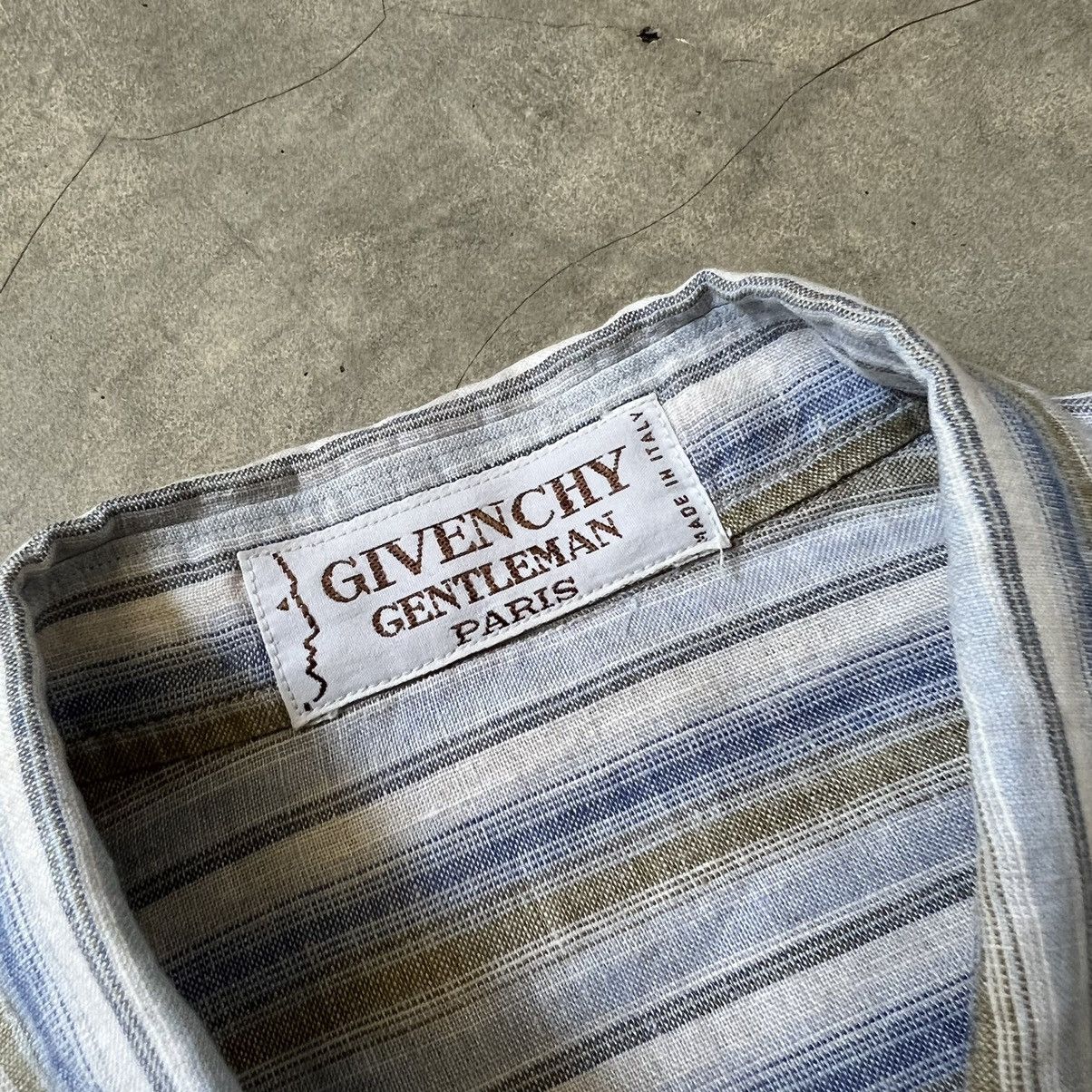 Givenchy Vintage 80s Givenchy Gentleman Paris Stripe Button up Shirt Size US XL / EU 56 / 4 - 3 Thumbnail