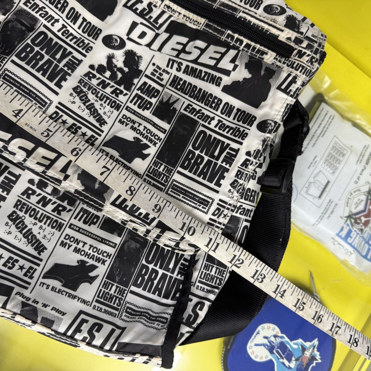 Diesel Diesel Punk Newspaper Design Messenger Bag Size ONE SIZE - 10 Thumbnail