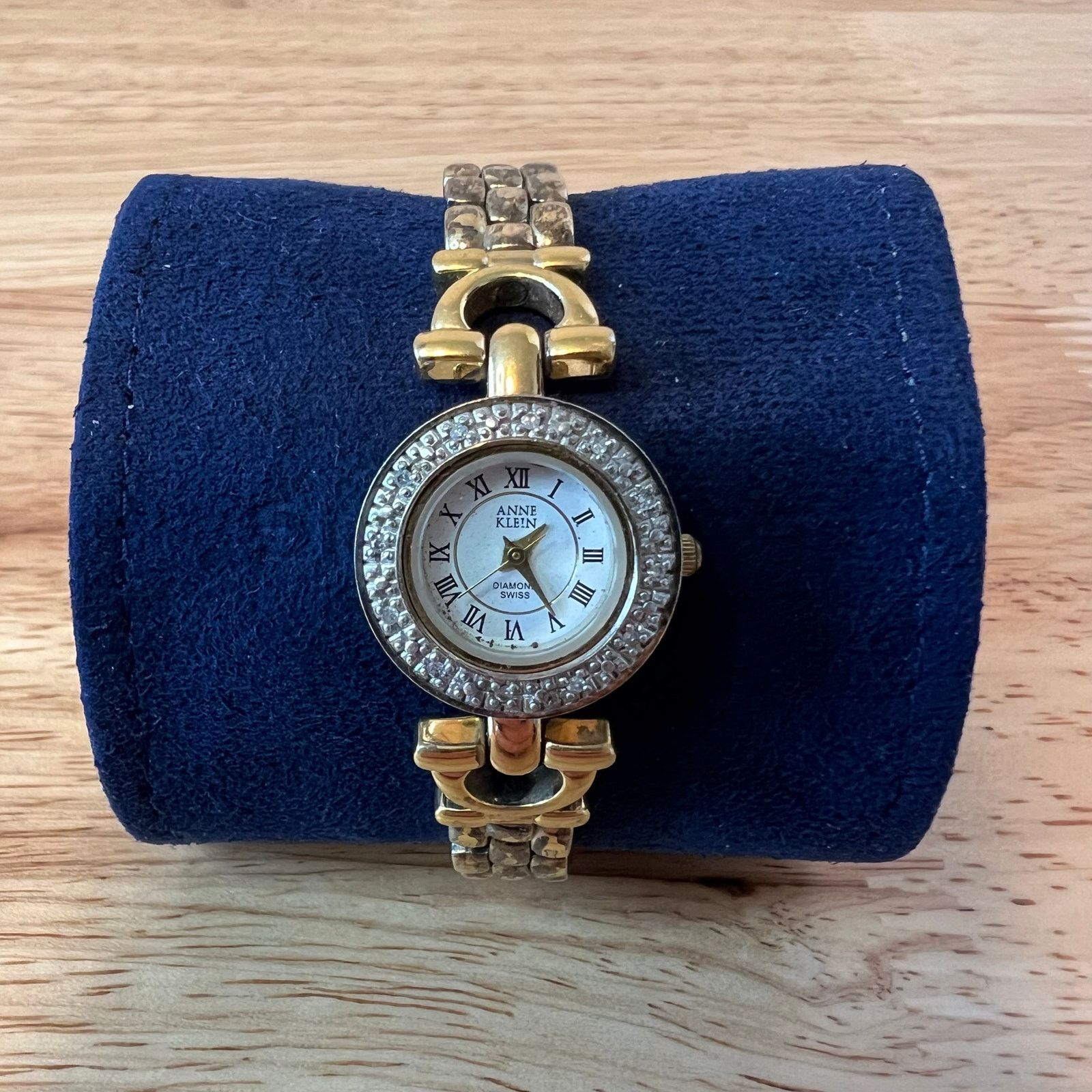 Anne Klein Anne Klein Diamond Swiss Watch Two-Tone Gold Silver Crystal Size ONE SIZE - 1 Thumbnail