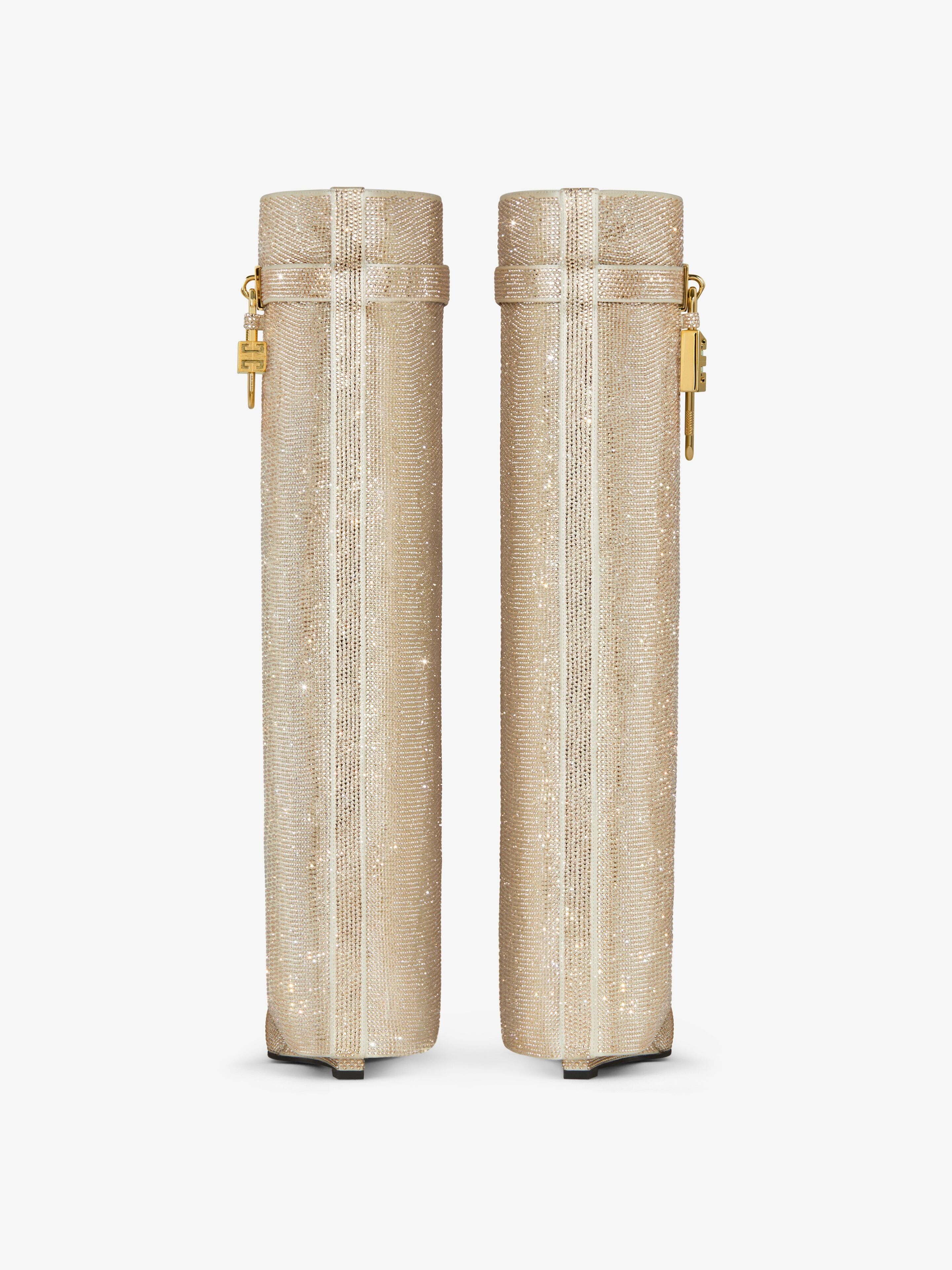Givenchy o1srvl11e0525 Shark Lock Pant Boots 90mm in Almond Size US 11 / IT 41 - 7 Thumbnail