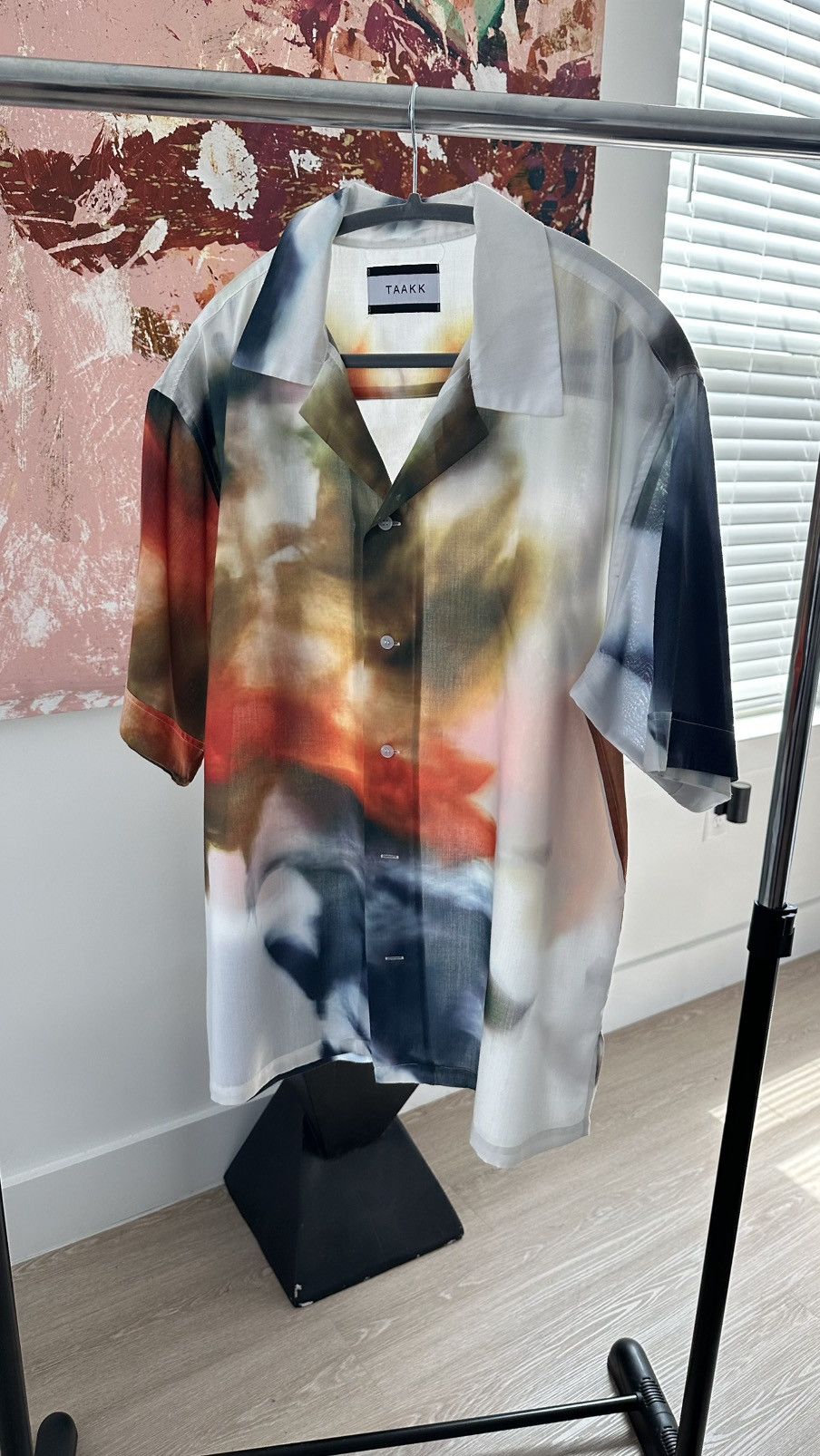 TAAKK Spread Collar Camp Shirt Mystic Dye Size US XL / EU 56 / 4 - 1 Thumbnail