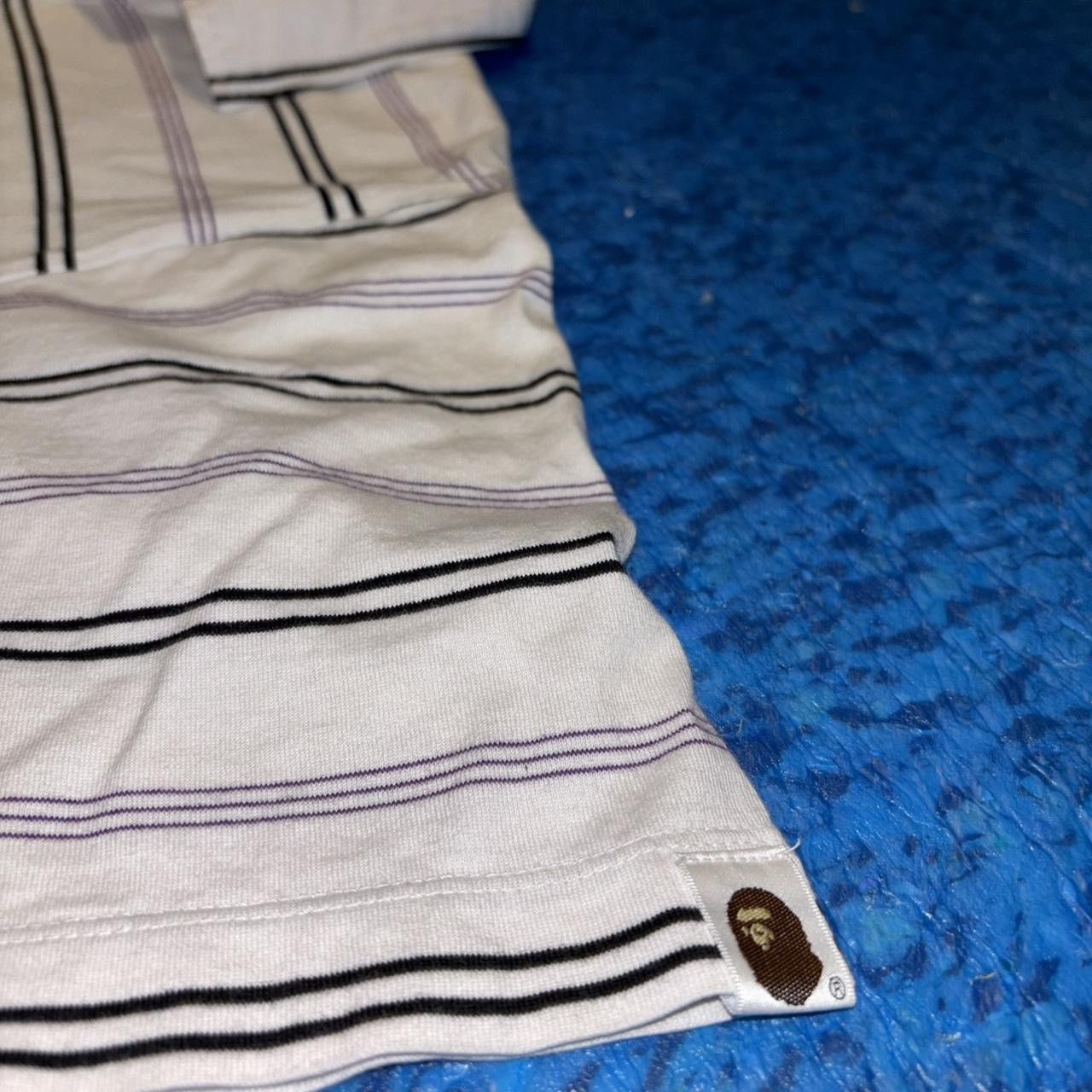 Bape One Point Striped Polo Size US M / EU 48-50 / 2 - 4 Thumbnail