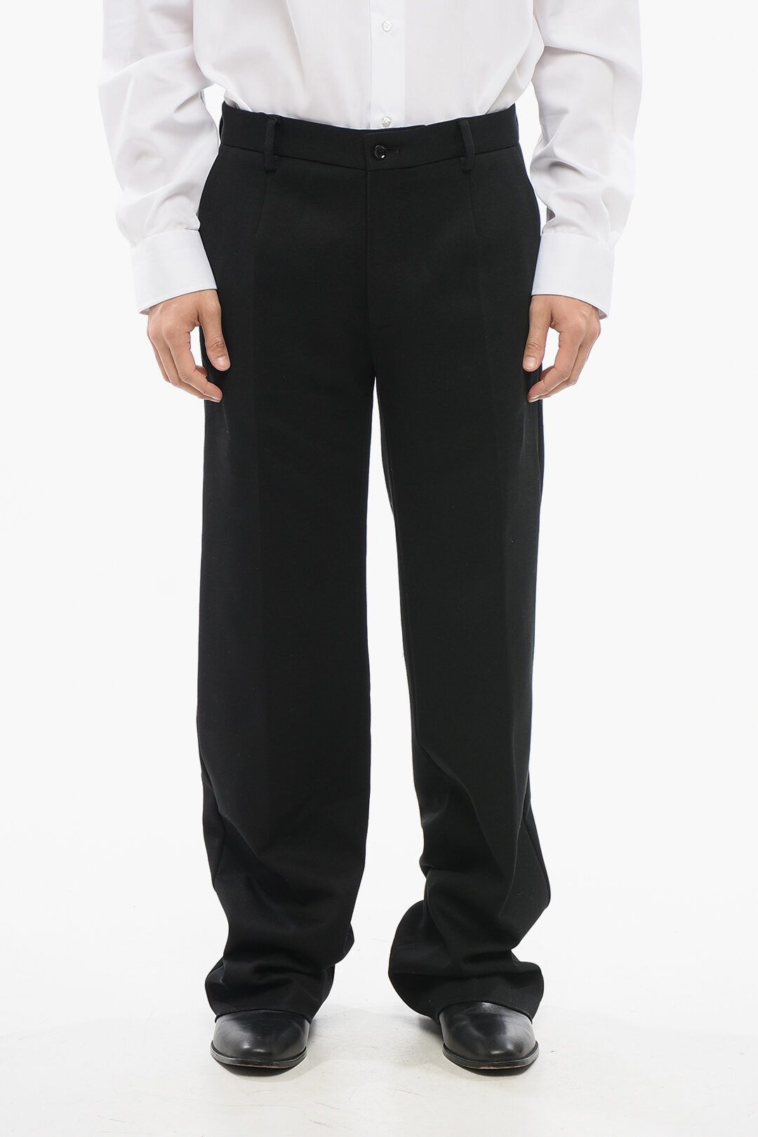 Dolce & Gabbana og1mm0825 Cotton Blend Bootcut Pant in Balck Size US 34 / EU 50 - 1 Thumbnail