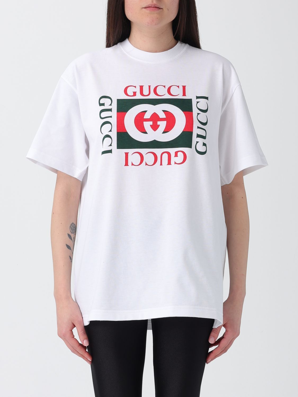 Gucci Gucci T-Shirt Woman White Size S / US 4 / IT 40 - 1 Thumbnail