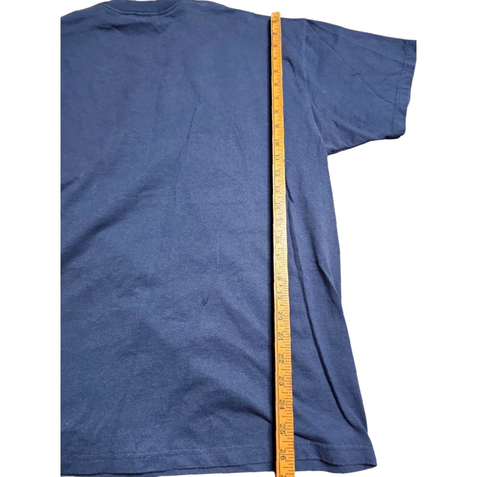 Fruit Of The Loom VINTAGE Fruit of the Loom XL Blue Graphic Print Patriotic T-Shirt American Soldier Proud Dad Mens Size US XL / EU 56 / 4 - 2 Thumbnail