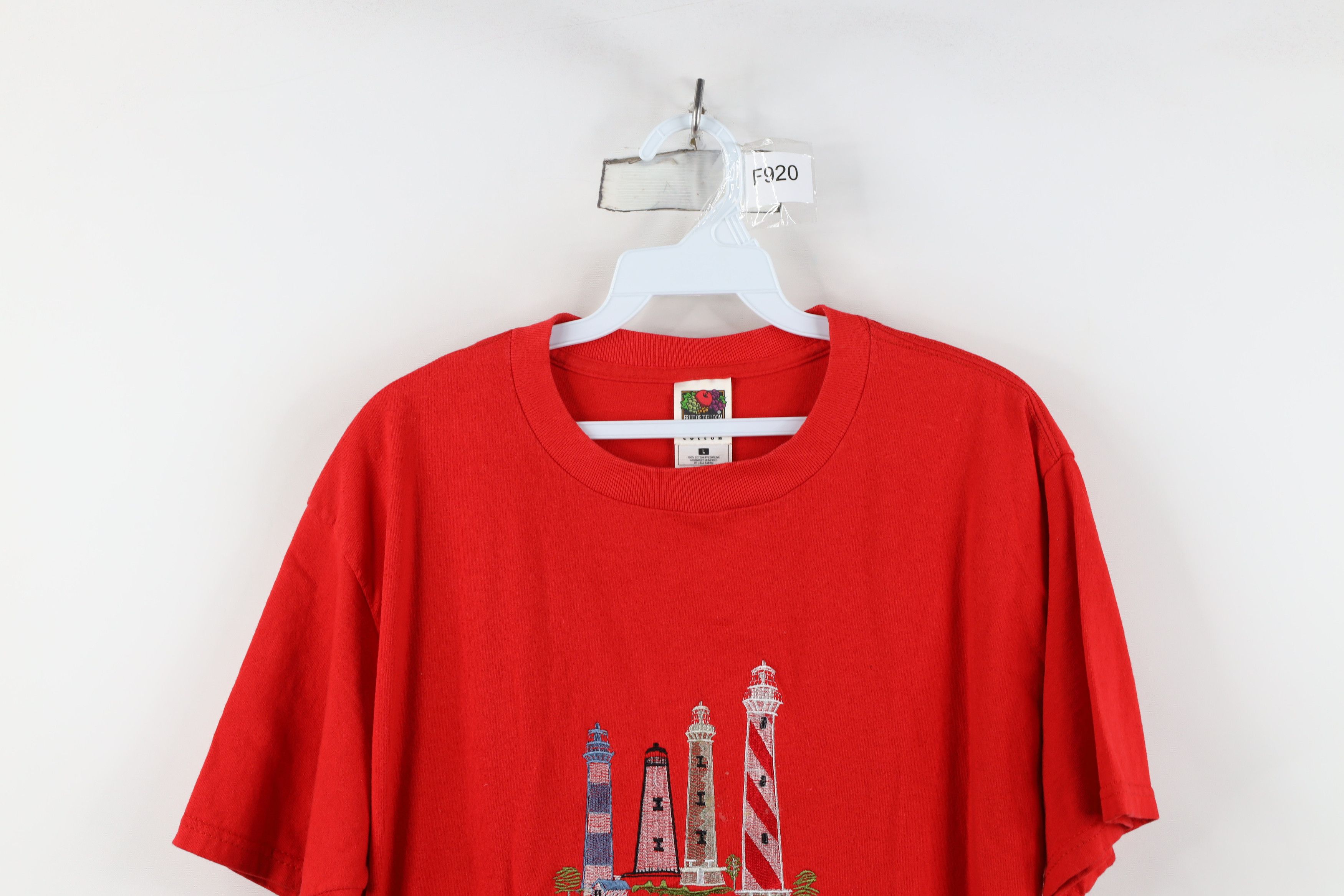 Vintage Vintage 90s Lights of the Great Lakes Michigan T-Shirt Size L / US 10 / IT 46 - 2 Thumbnail