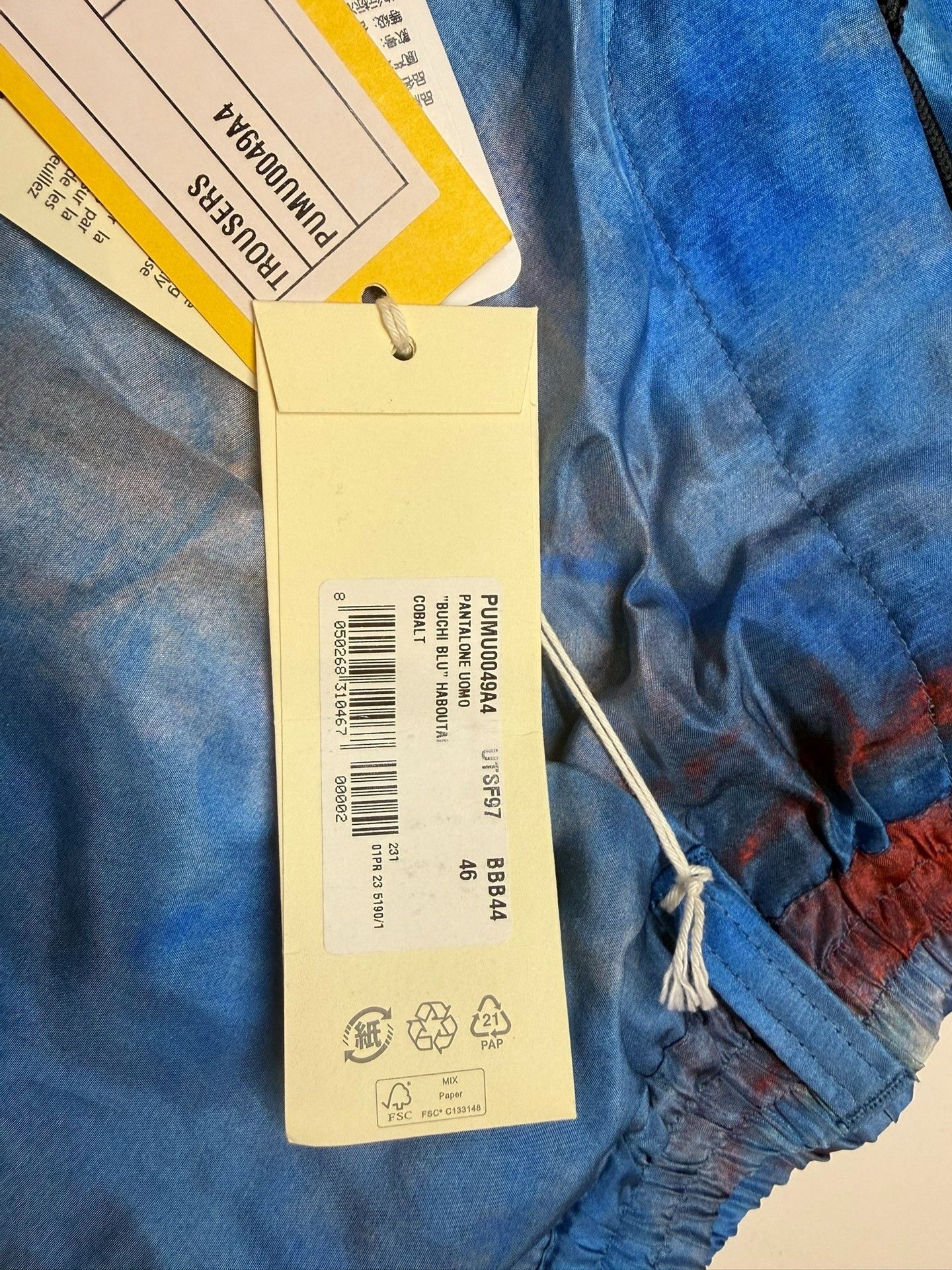Marni Marni Blue Silk Loose Beach Shorts Size US 30 / EU 46 - 3 Thumbnail