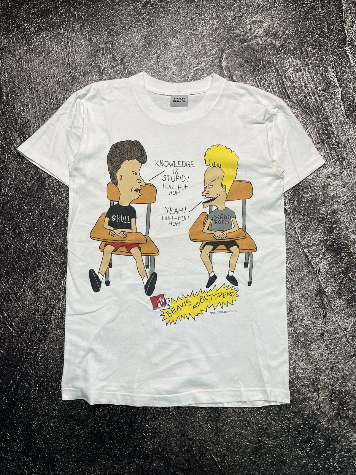 Vinta Beavis And But-Head Asap Rocky White T-Shirts