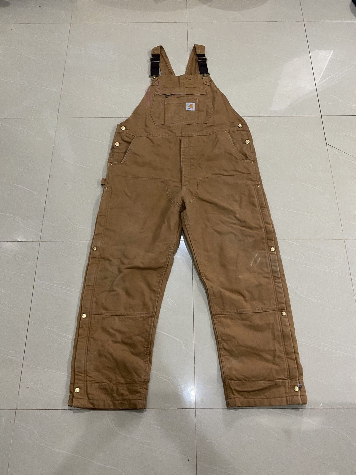 Carhartt Vintage Carhartt Overalls Double Knee Brown Big Size Size US 44 / EU 60 - 1 Thumbnail