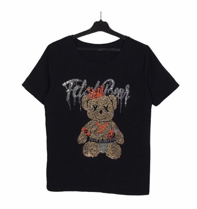 Other F*cked Bear Rhinestones Tee Womens Size M Black Size M / US 6-8 / IT 42-44 - 1 Thumbnail