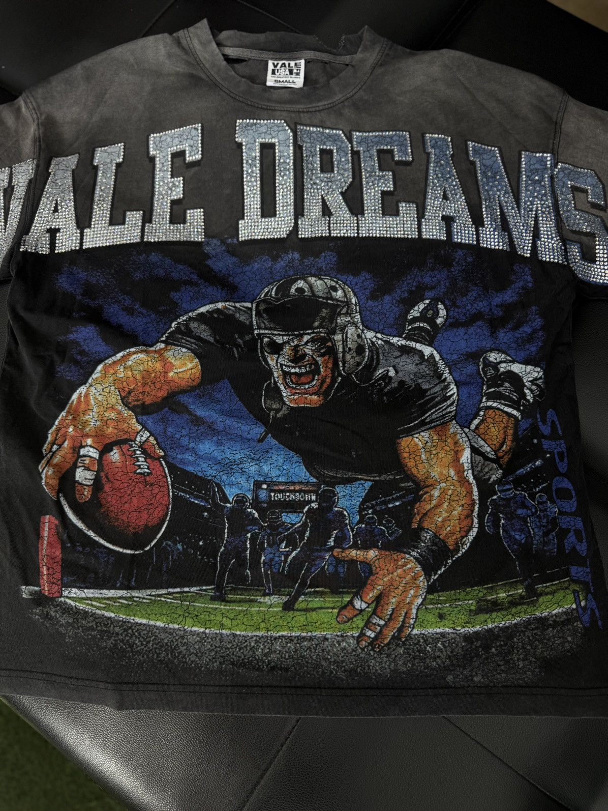 Vale Valley Stone Football Tee Shirt Shiny Size S (NEW) Size US S / EU 44-46 / 1 - 2 Thumbnail