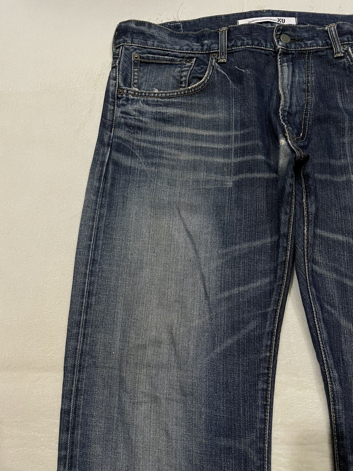 Edwin Vintage Edwin Straight Cut Distressed Faded Denim Jeans Size US 39 - 5 Thumbnail