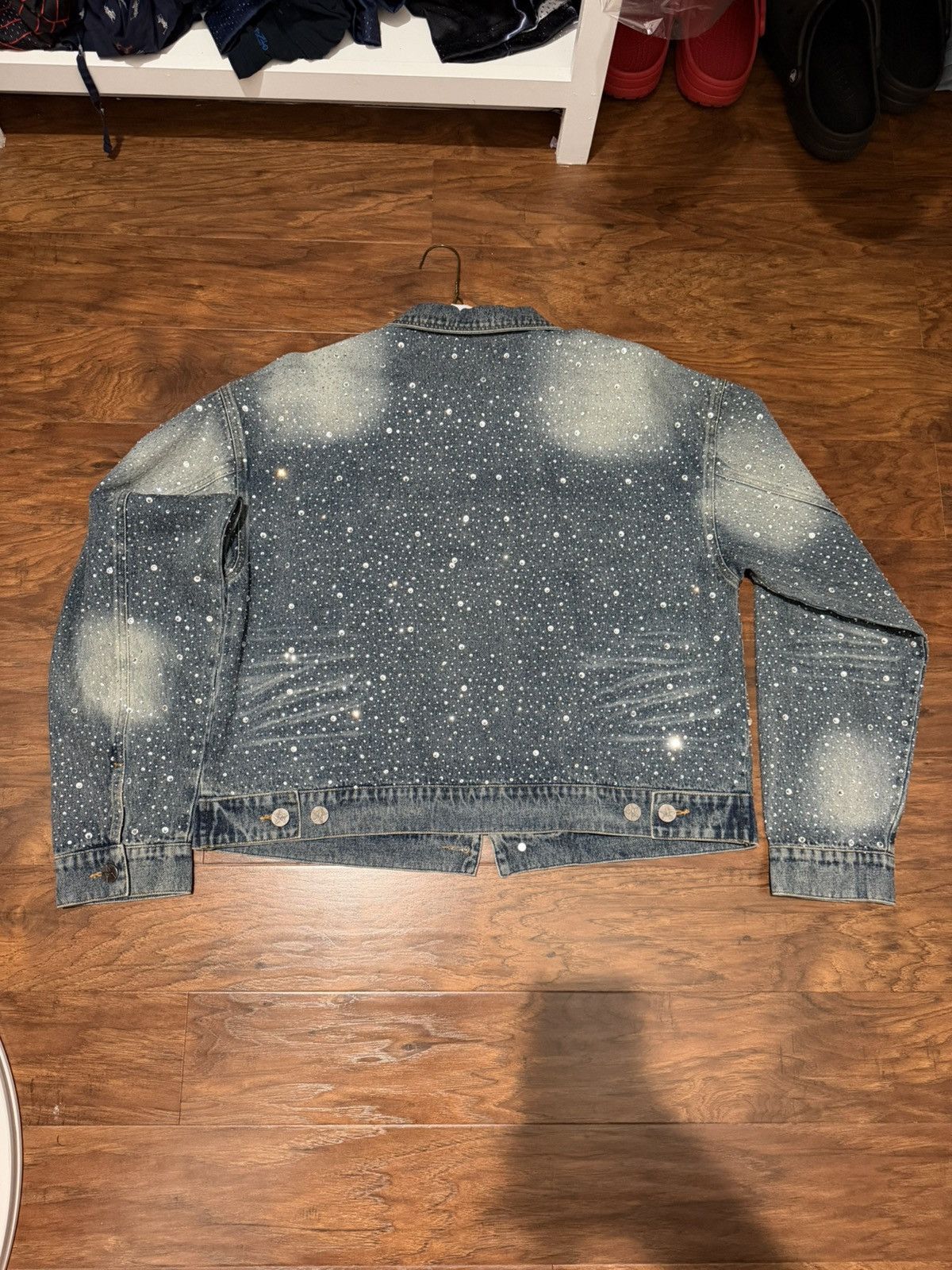 Vale Vale Crystal Rain Denim Jacket Size US M / EU 48-50 / 2 - 2 Thumbnail
