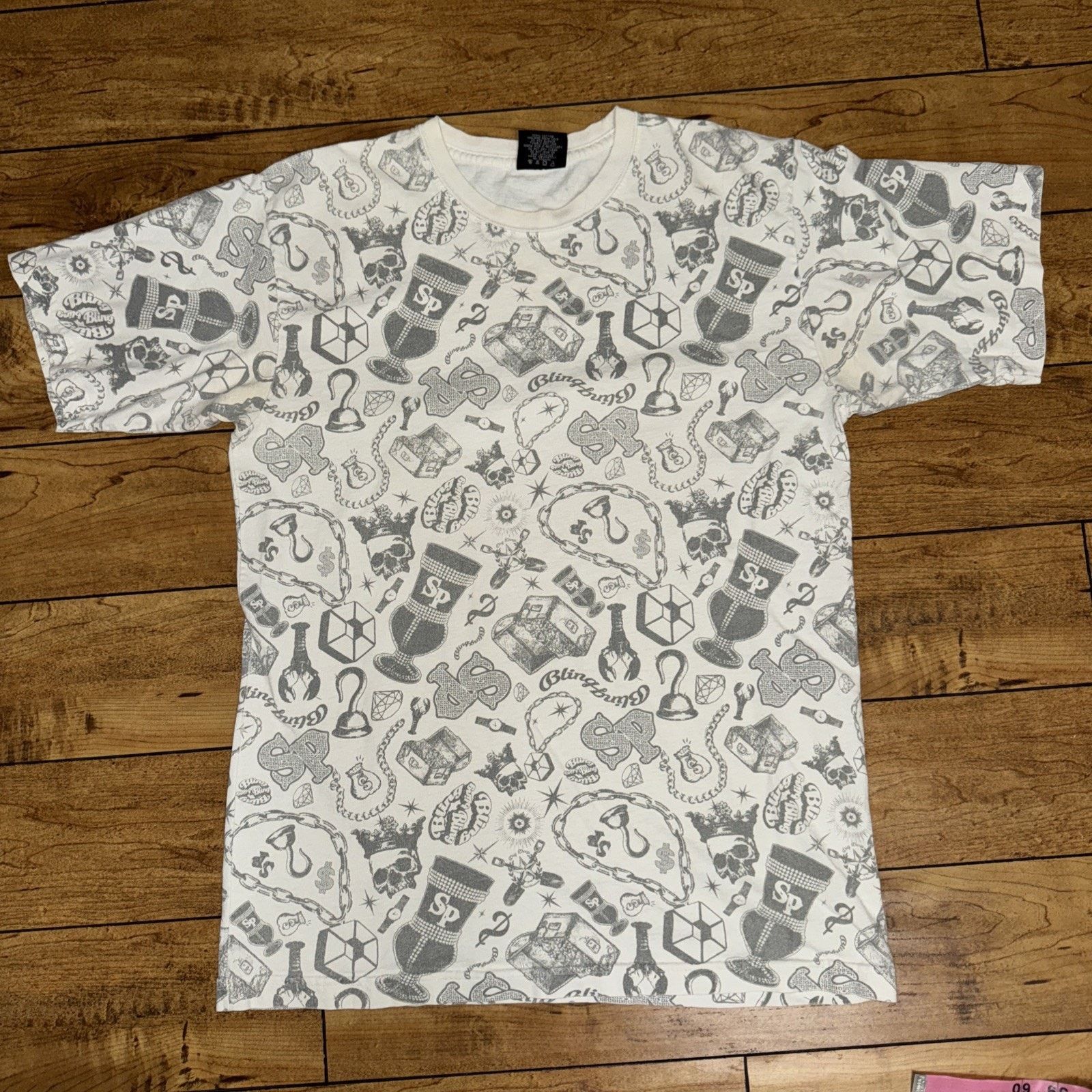 Southpole Vintage Southpole All Over Print T-Shirt XL 19x27 White Size US XL / EU 56 / 4 - 1 Thumbnail