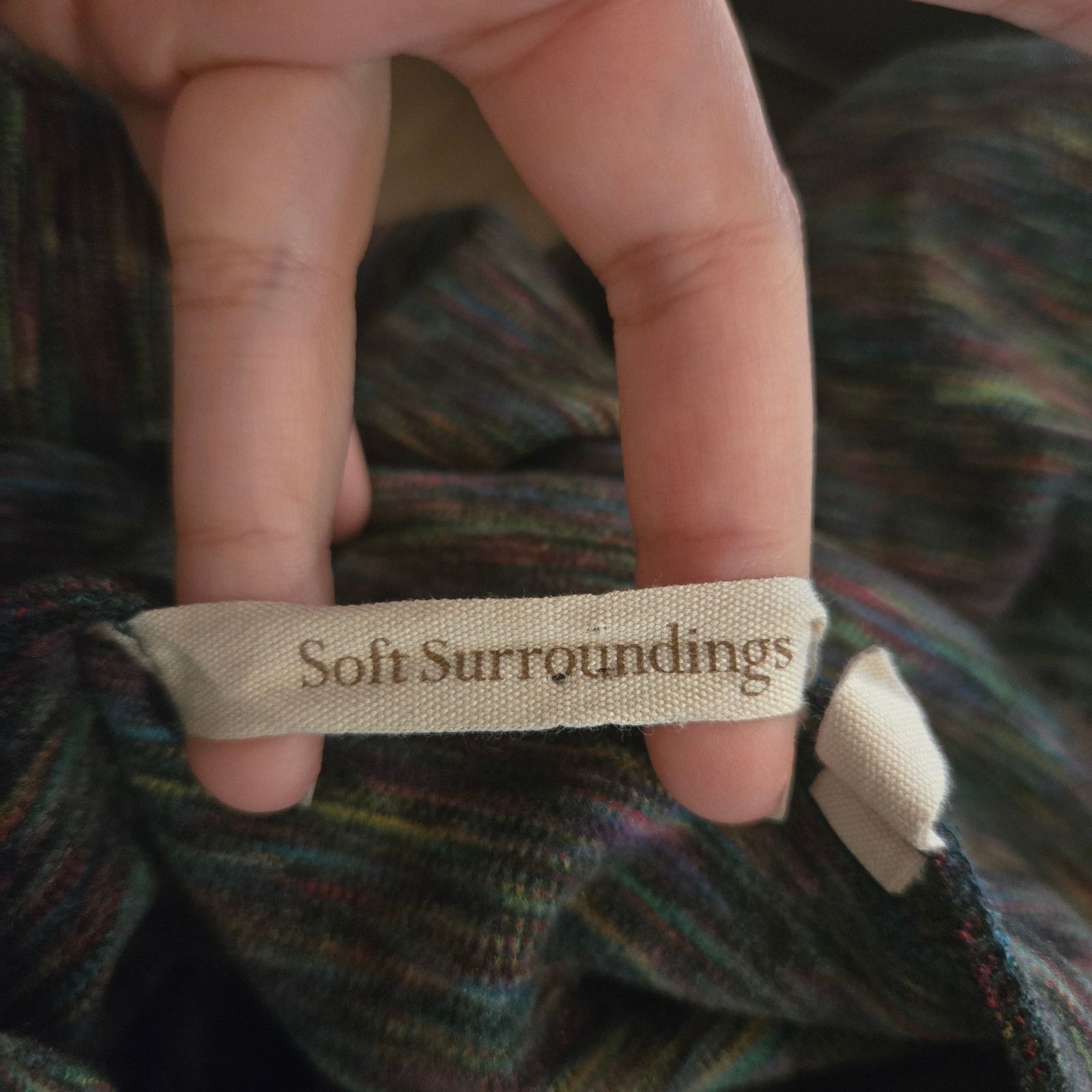 Other Soft Surroundings space dyed tunic cowl neck sz XL Size XL / US 12-14 / IT 48-50 - 3 Thumbnail