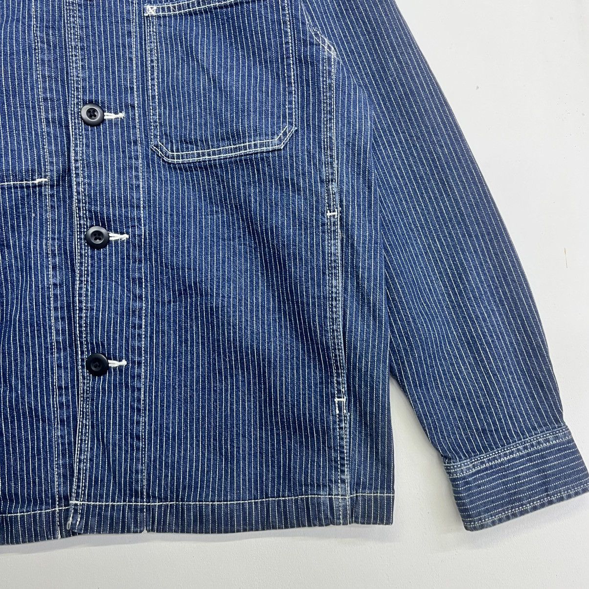 Uniqlo UNIQLO Wabash denim Hickory work chore jacket Size US S / EU 44-46 / 1 - 5 Thumbnail