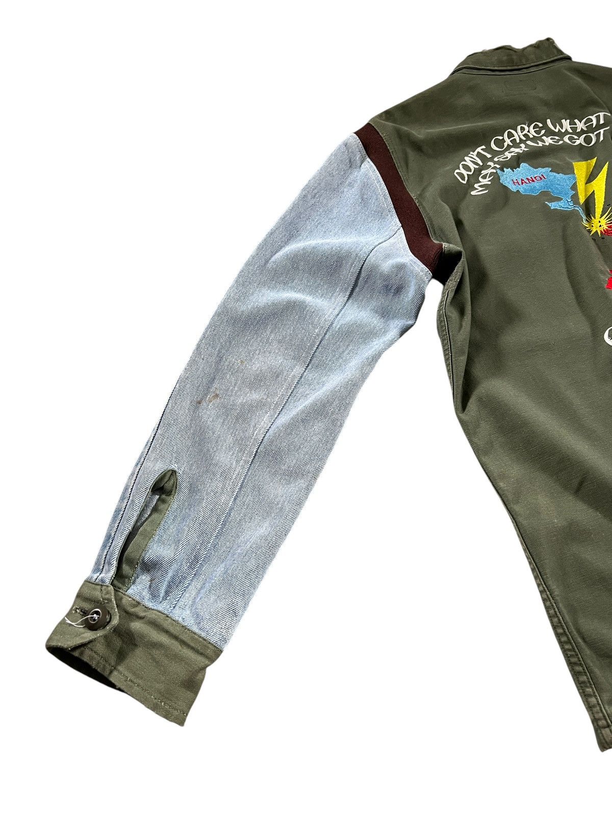 Japanese Brand Noise Craft Rebuilt Hybrid Army Button Shirt Size US L / EU 52-54 / 3 - 15 Thumbnail
