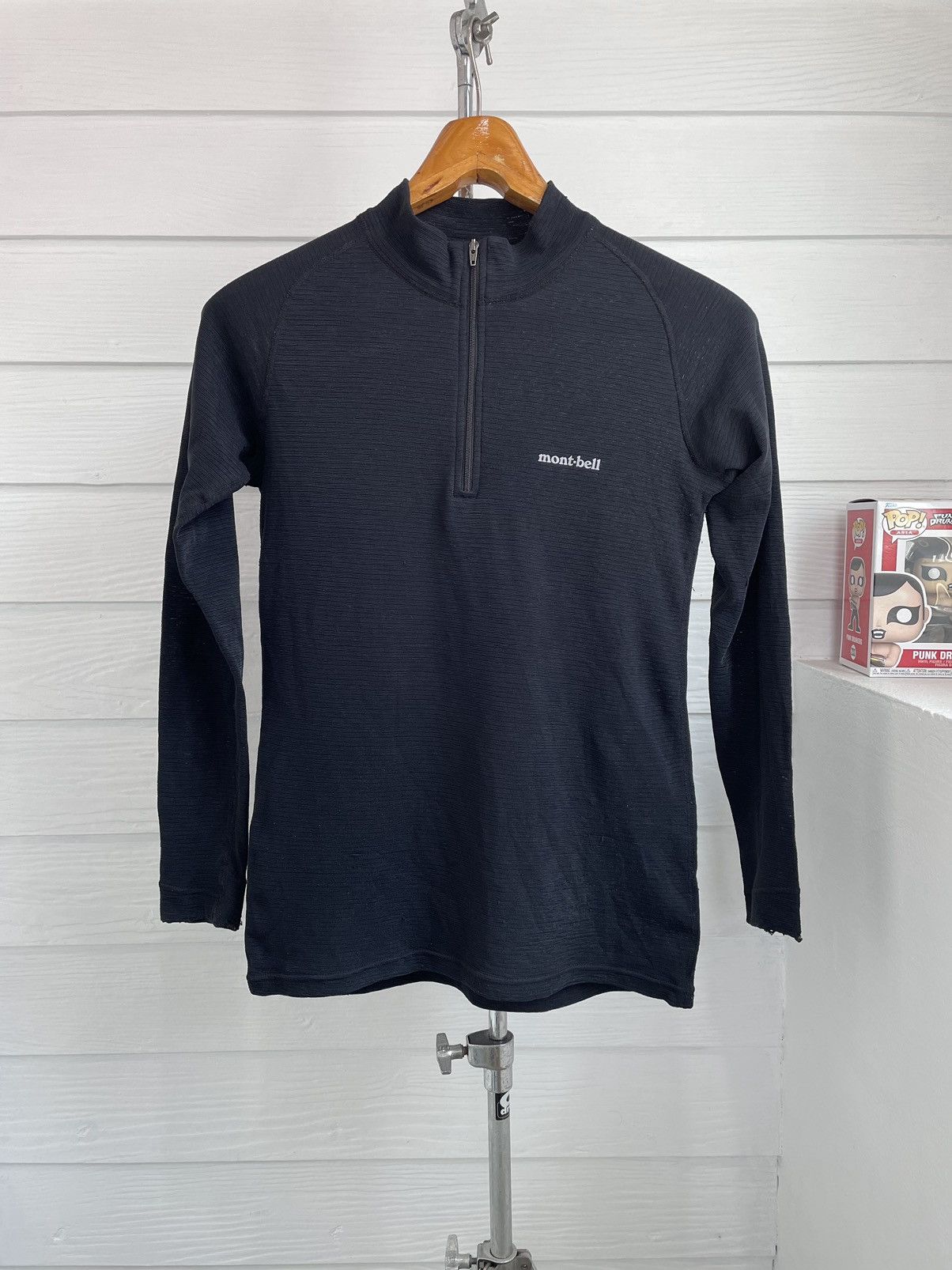 Japanese Brand × Montbell MONTBELL ZEO-LINE LIGHT WEIGHT HIGH NECK BLACK LONG SLEEVE Size US S / EU 44-46 / 1 - 1 Thumbnail