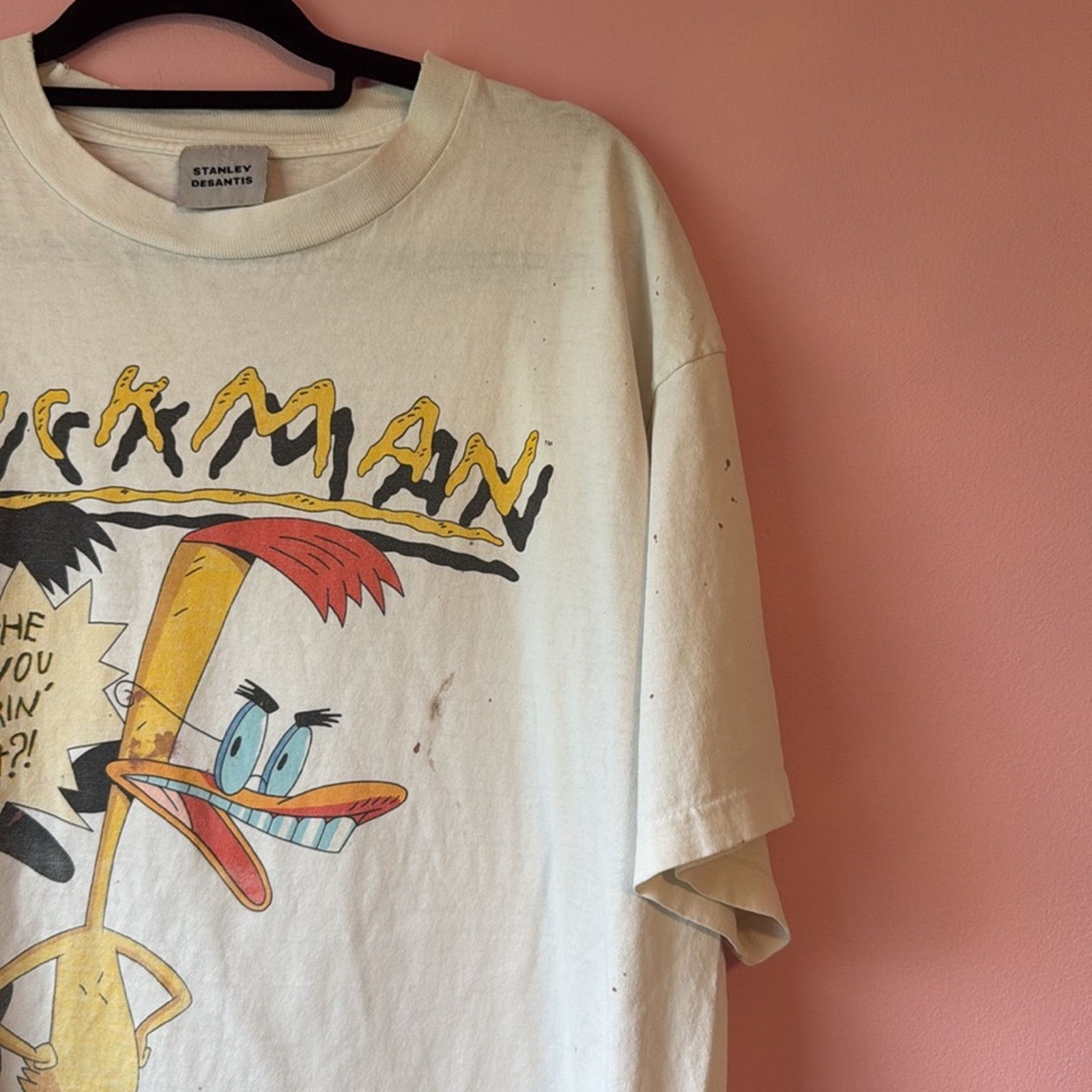 Vintage Vintage 1994 Duck Man t shirt cartoon Stanley Desantis XL Size US XL / EU 56 / 4 - 6 Thumbnail