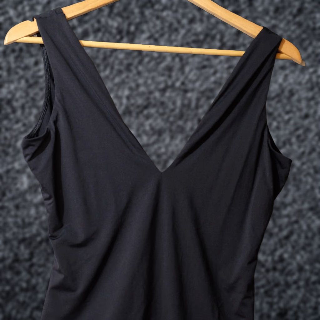 Vintage EUC Ilusion Bodysuit Black V-Neck Snap Women's XL Microfiber XL Black Bodysuit Ilusion Women's XL Size XL / US 12-14 / IT 48-50 - 1 Thumbnail