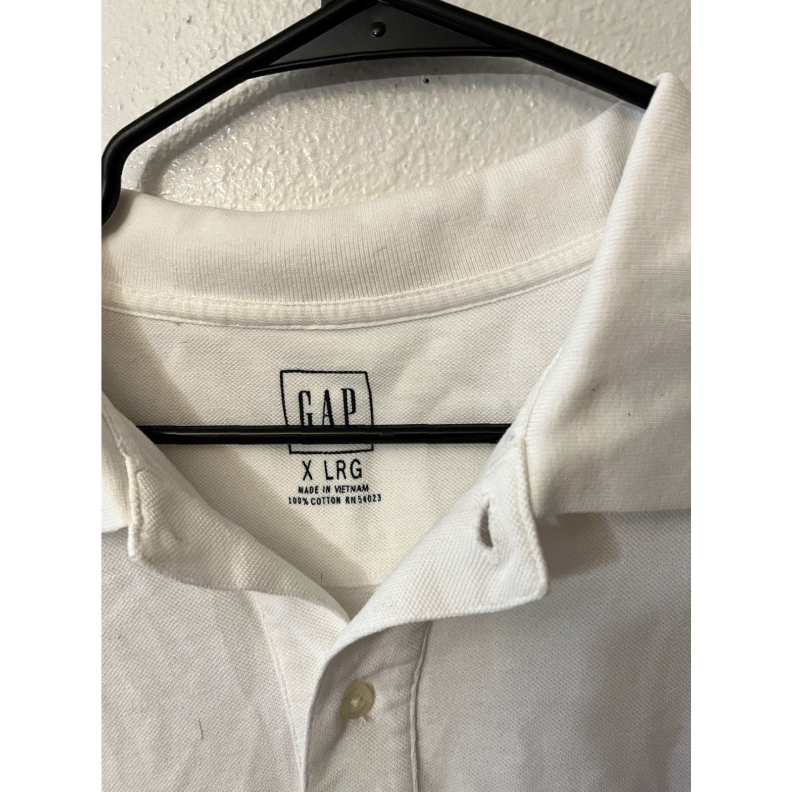 Gap VINTAGE Gap Men’s Polo Shirt Golf Casual Short Sleeve XL White Classic Sports Size US XL / EU 56 / 4 - 3 Thumbnail