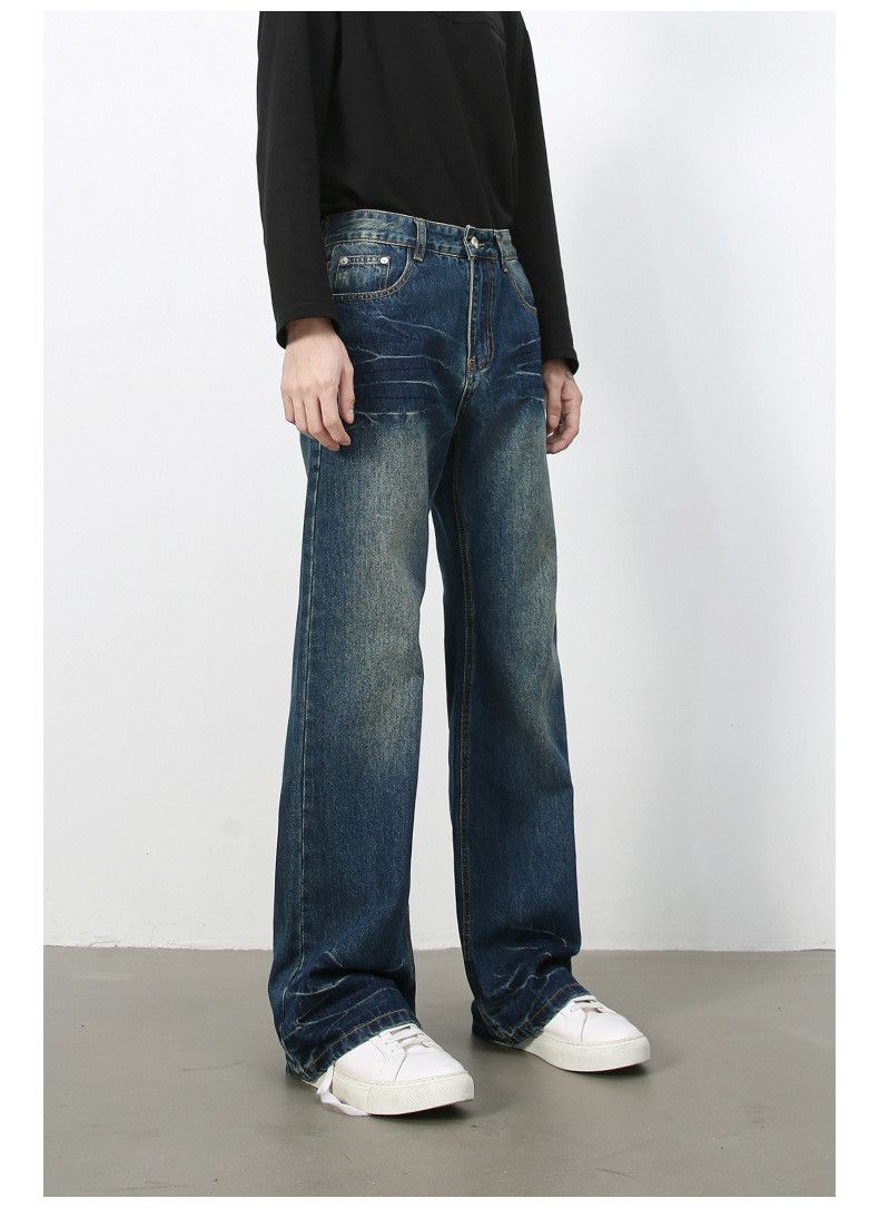 Japanese Brand × Jean American retro washed men's straight flared distressed jeans Size US 32 / EU 48 - 5 Thumbnail
