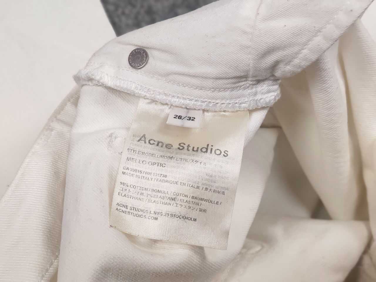 Acne Studios Acne Studios Mello Optic Flared Jeans Vintage White Wash Size 26" / US 2 / IT 38 - 12 Thumbnail