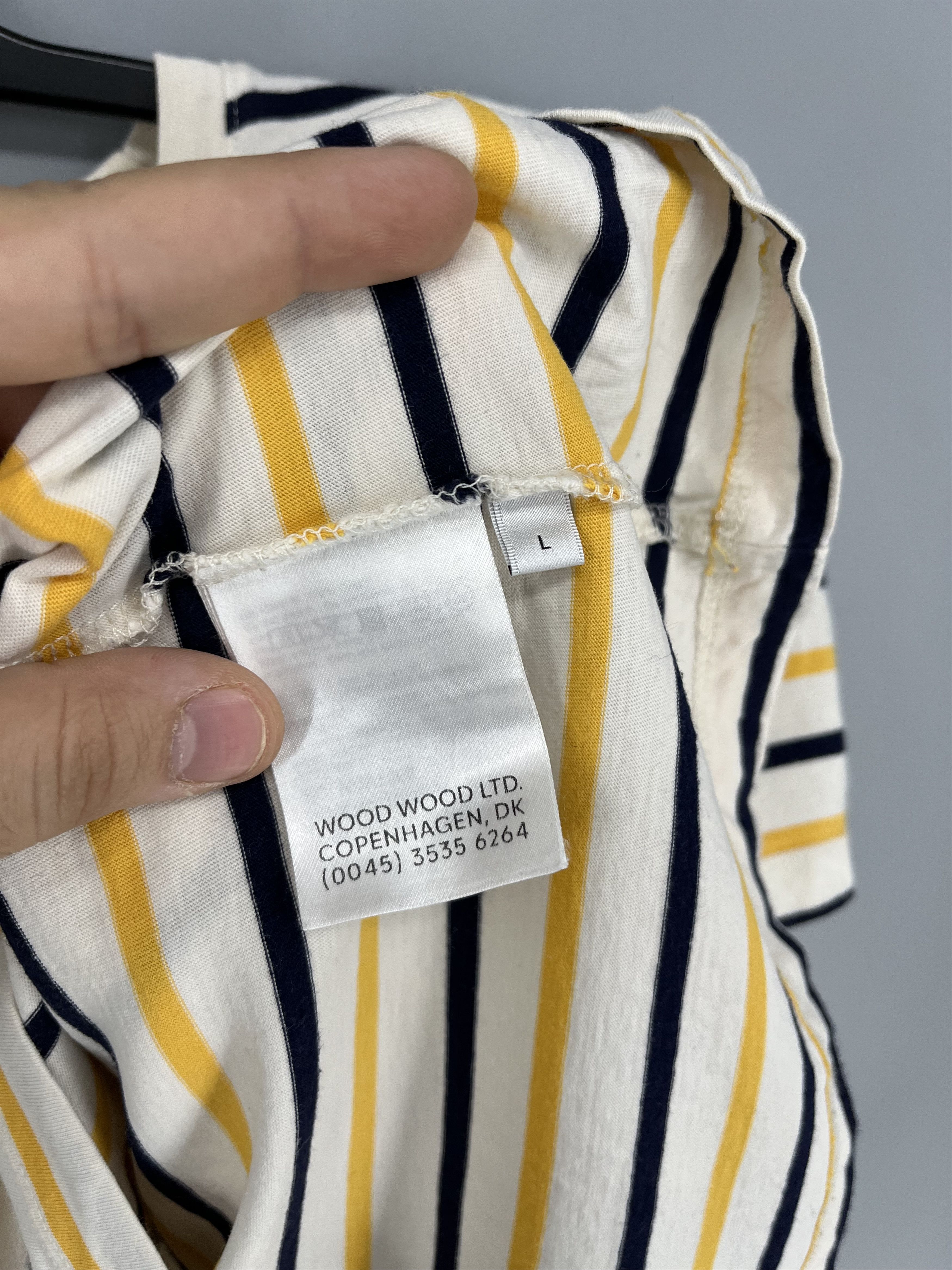 Wood Wood Wood Wood Mia Stripe T-shirt off-white/yellow stripes Size L / US 10 / IT 46 - 8 Thumbnail