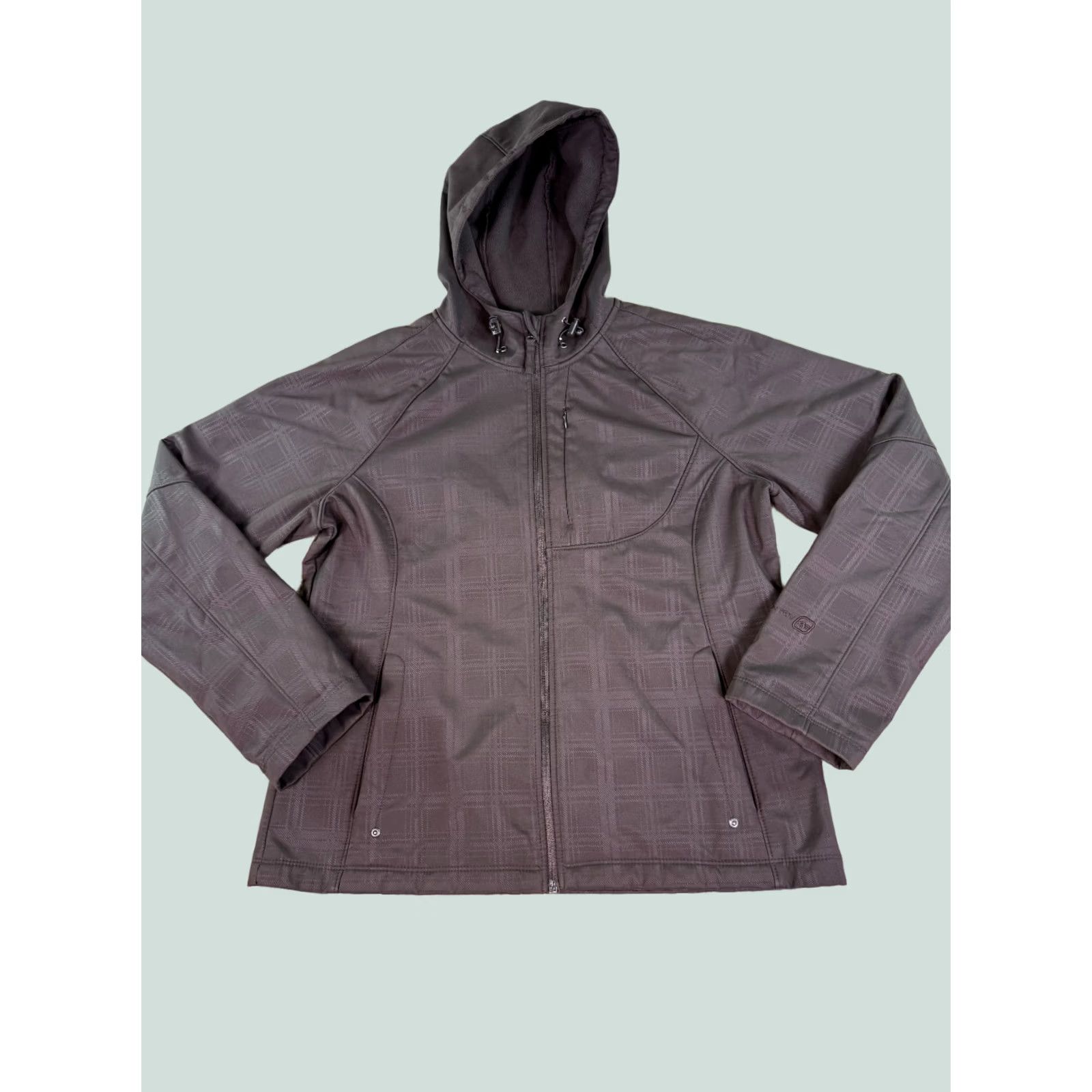 Free Country Free Country Jacket Windbreaker Gray Plaid Lined Size Medium Zip Sz M Ski Size M / US 6-8 / IT 42-44 - 1 Thumbnail
