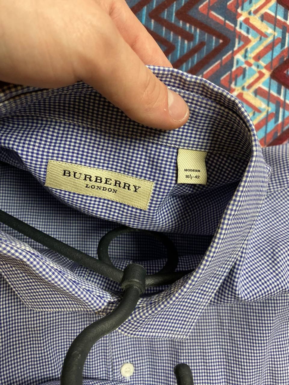 Burberry × Vintage Burberry London striped shirt mens buttom ups Size US L / EU 52-54 / 3 - 2 Thumbnail