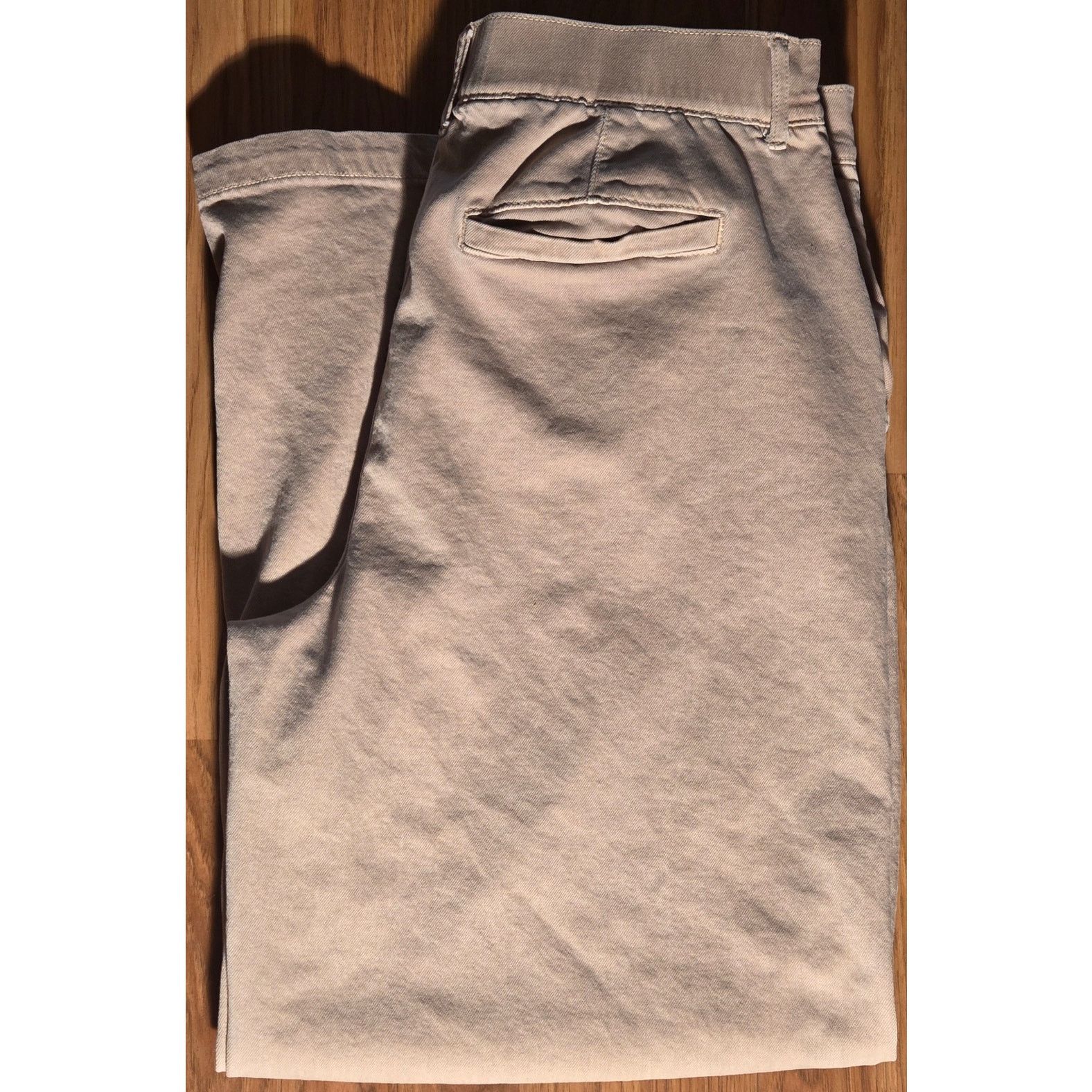 American Eagle Outfitters American Eagle Women's Size 14 Stretch Tan Khaki Pants Size 36" / US 14 / IT 50 - 2 Thumbnail