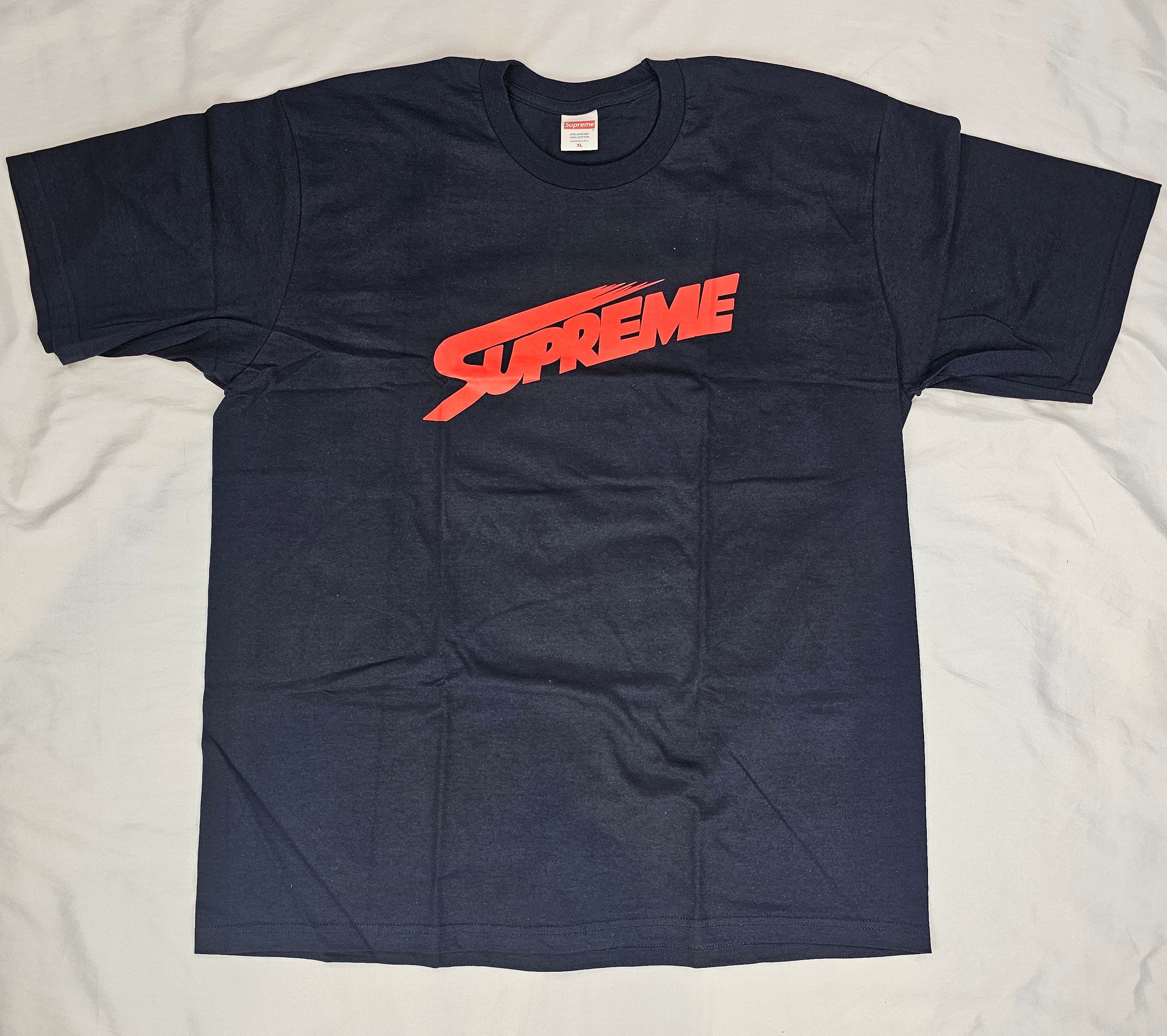 Supreme Supreme Devotion Tee Navy Blue FW25 | Grailed