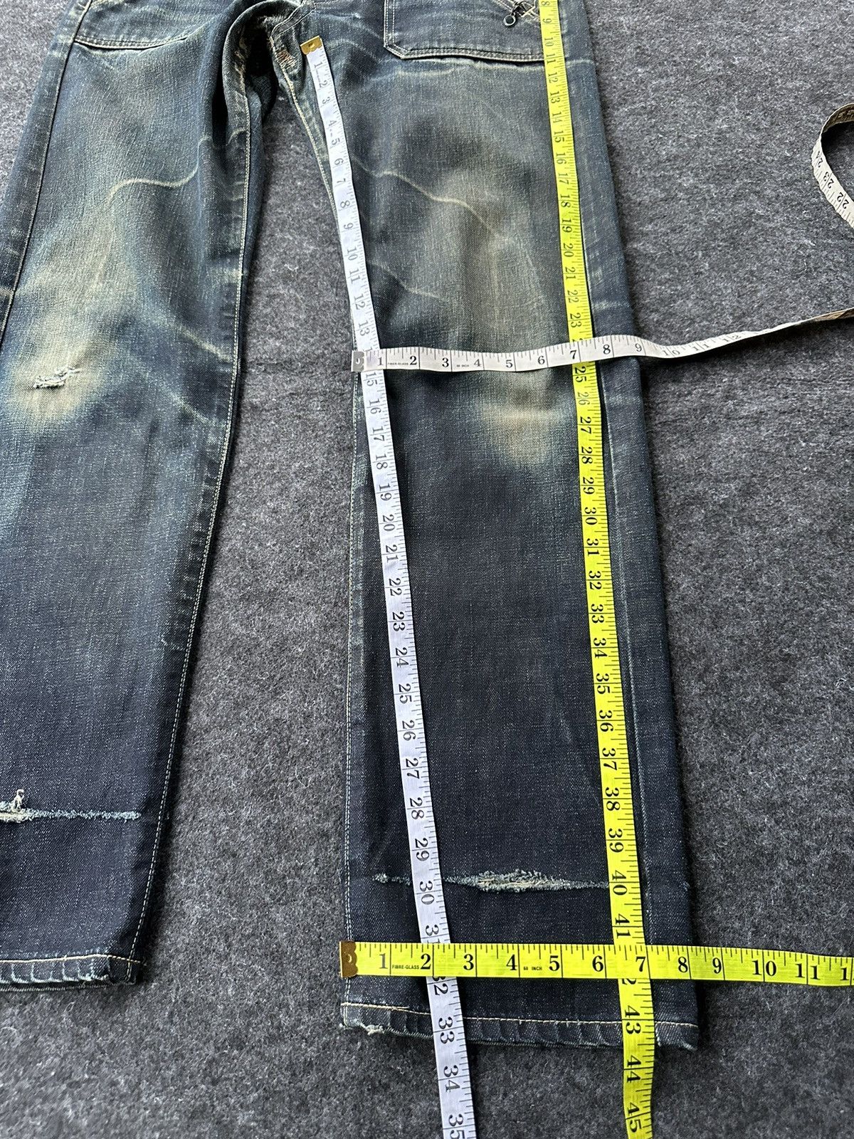Edwin Vtg 90s Edwin Function Distressed Denim 33x33 D466 Size US 33 - 11 Thumbnail