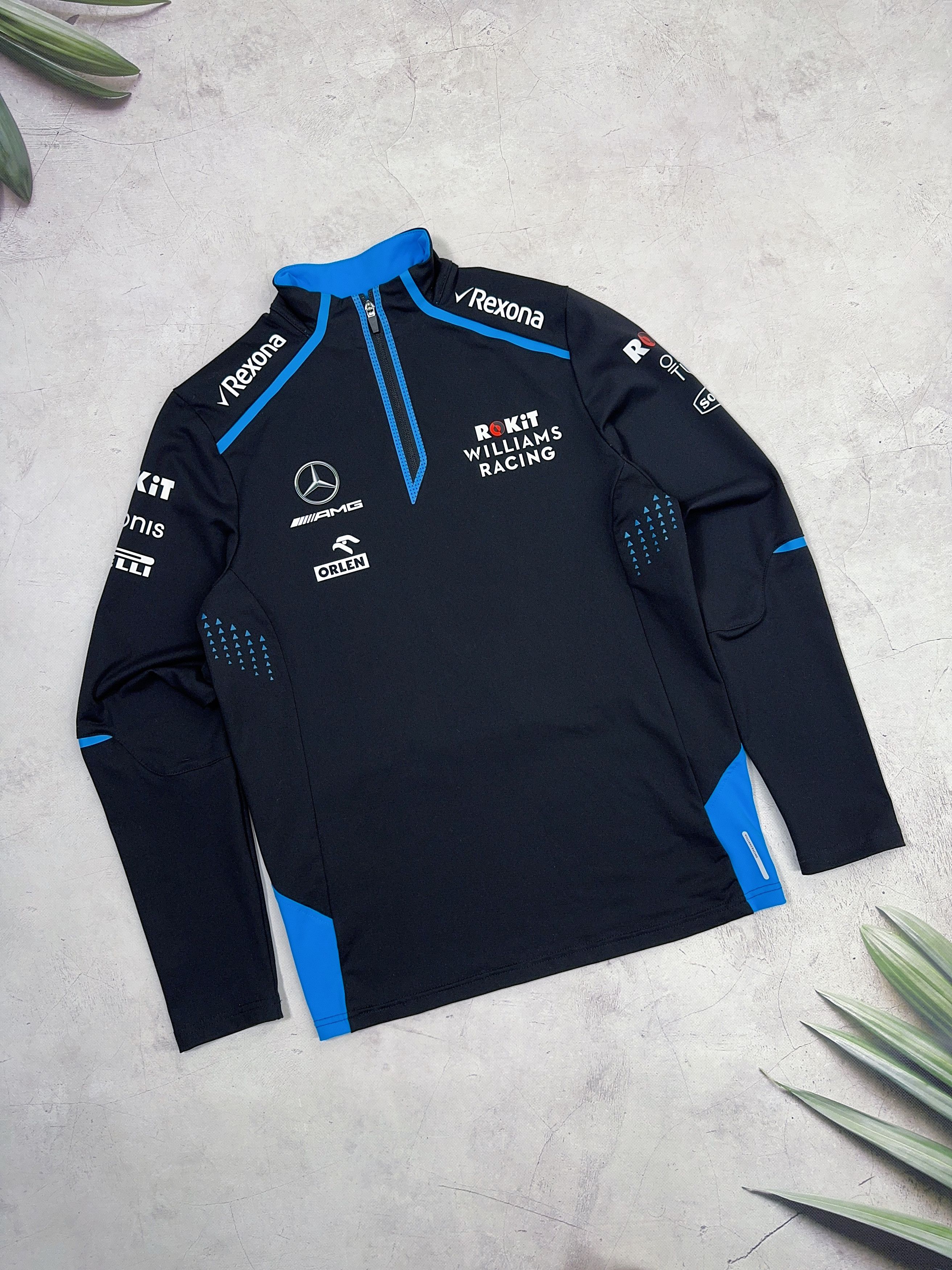 Formula 1 Williams Racing Rokit 1/4 zip Sweatshirt F1 2019 Rexona Size US S / EU 44-46 / 1 - 2 Thumbnail