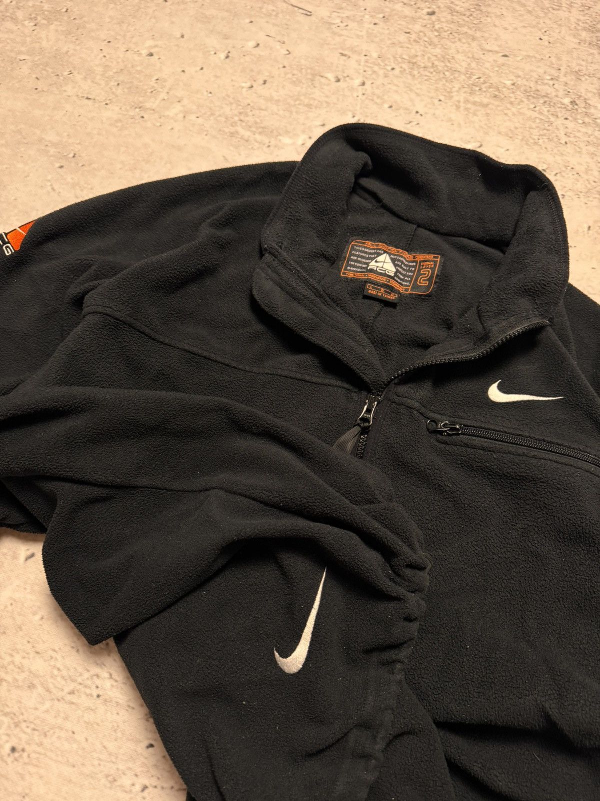 Nike × Nike ACG × Vintage NIKE ACG VINTAGE CENTER LOGO OVERSIZE BOXY 1/3 ZIP HOODIE Size US L / EU 52-54 / 3 - 7 Thumbnail