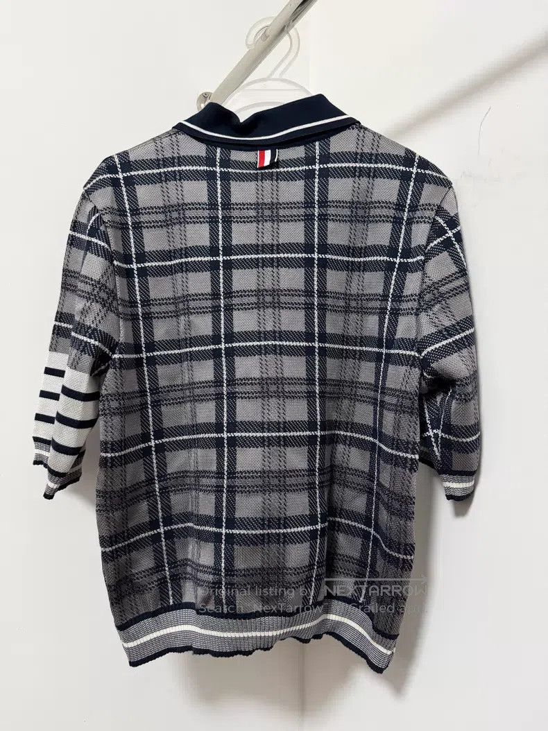 Thom Browne Thom Browne Plaid long-sleeve knitted sweater Size US L / EU 52-54 / 3 - 2 Thumbnail