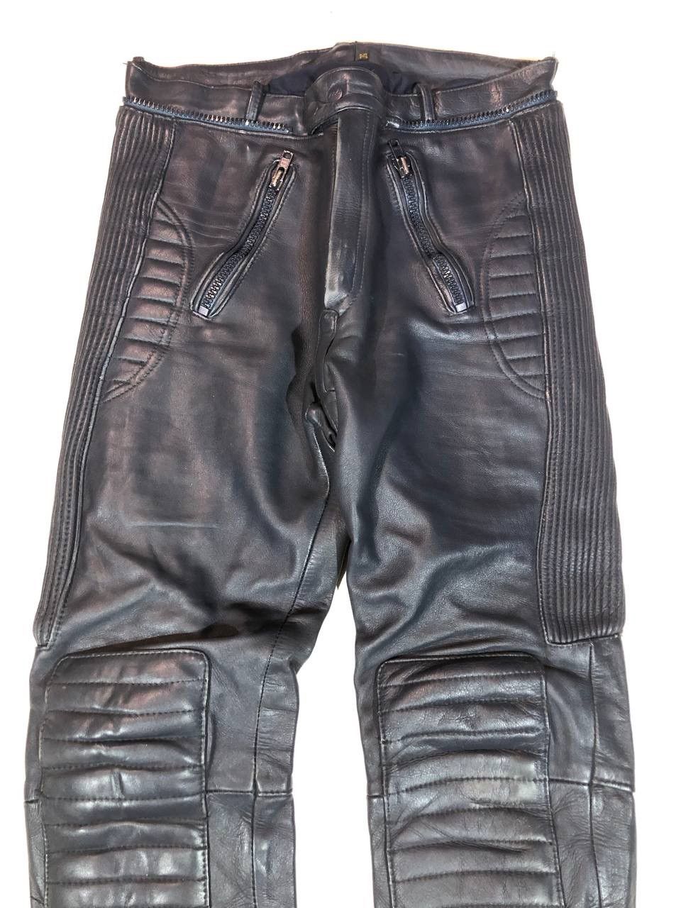 Leather × Vintage Vintage Leather Moto Biker Pants Size US 32 / EU 48 - 2 Thumbnail