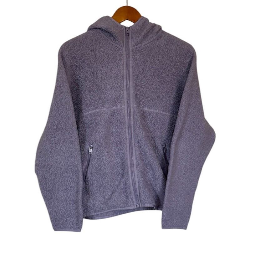 TNA TNA Jacket Women X Small Lilac Purple Sherpa Hooded Fleece Size XS / US 0-2 / IT 36-38 - 1 Thumbnail