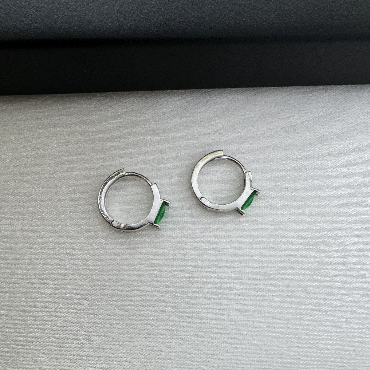 Designer 12mm Small Hoop Earrings for Men Women Unisex Hip Hop Style Size ONE SIZE - 4 Thumbnail