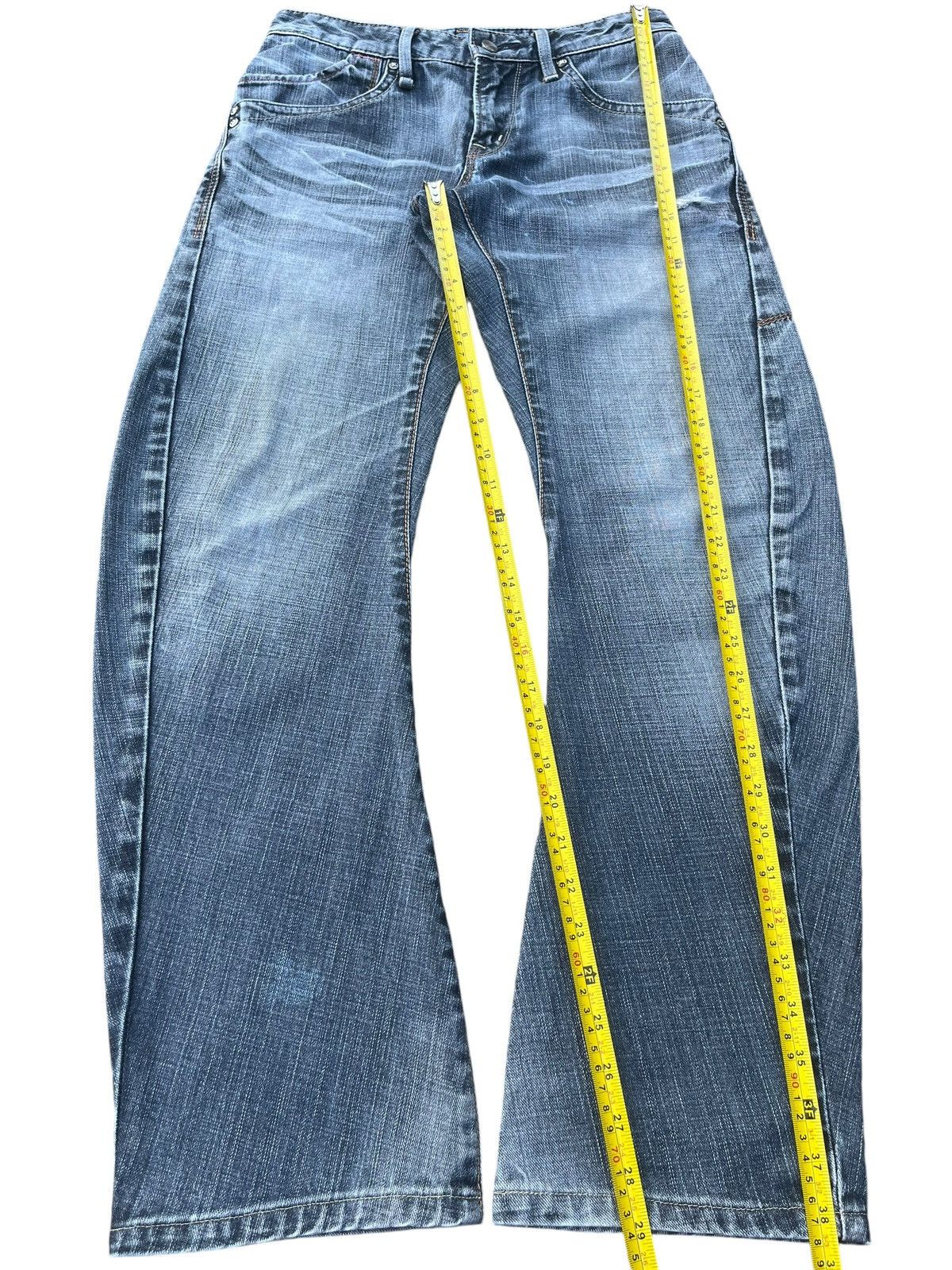 Japanese Brand Vintage Japanese Brand Blue Washed J Cut Vulgar Barrel Jeans Size US 28 / EU 44 - 14 Thumbnail