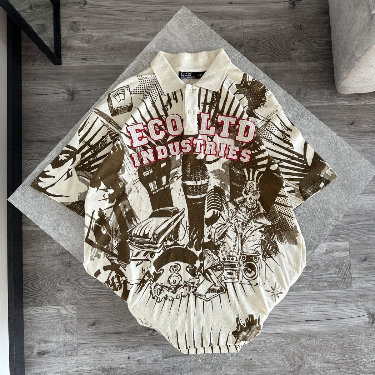Ecko Unltd. Vintage 00s Eco Unltd Industries OG Rap polo y2k Gangsta Size US XXL / EU 58 / 5 - 2 Thumbnail